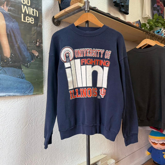 Vintage 90s University of Fighting Irish Illini Crewneck - X-Large