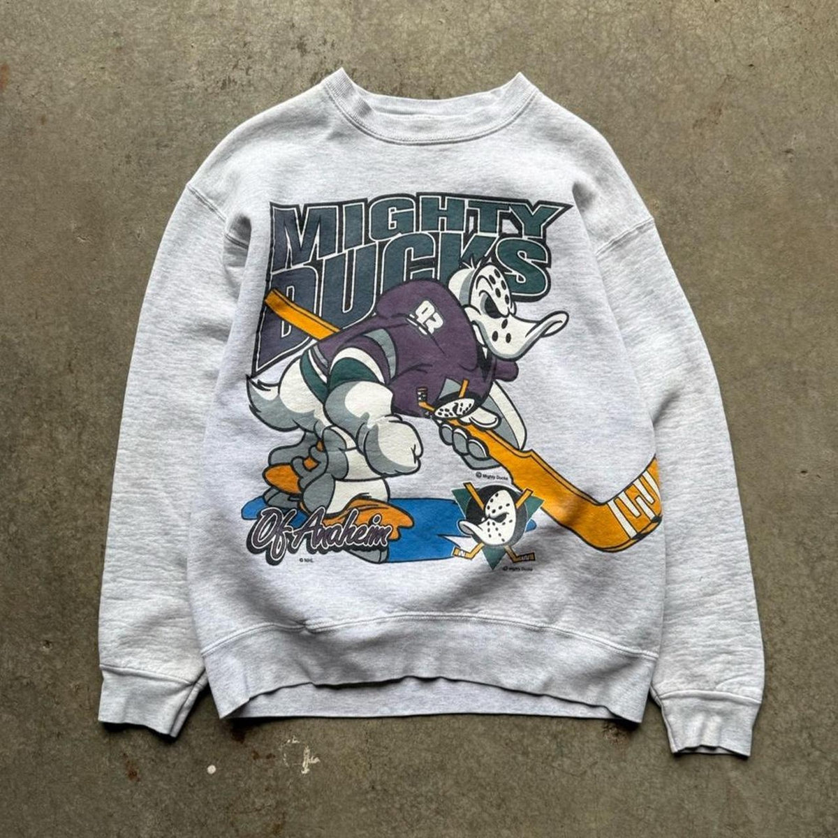 Vintage 90s Might Ducks NHL Hockey Crewneck - Large