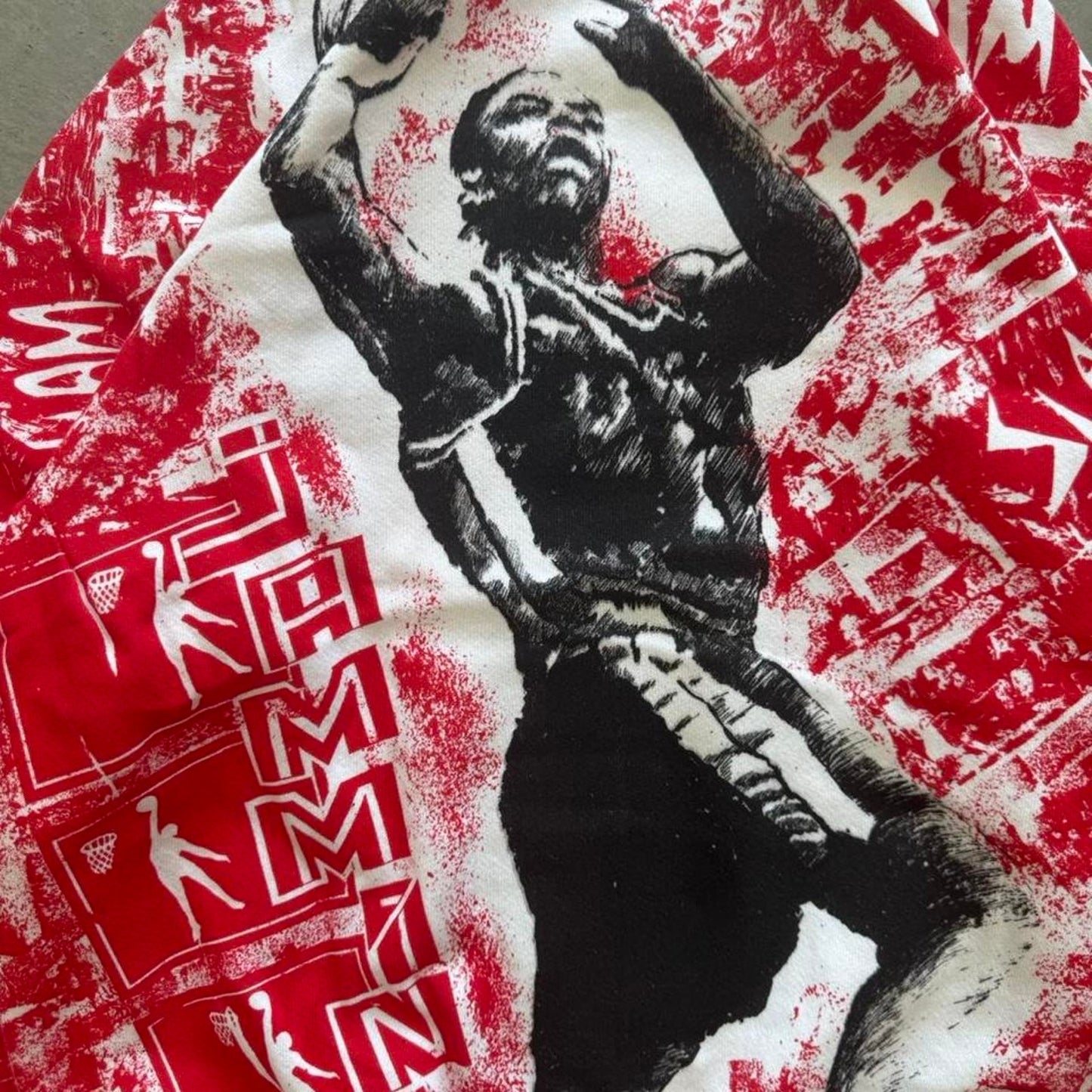 Vintage 90s Michael Jordan Bulls Style Basketball Crewneck - Large