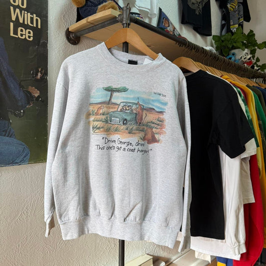 Vintage 90s Farside Safari Comic Humor Crewneck - X-Large