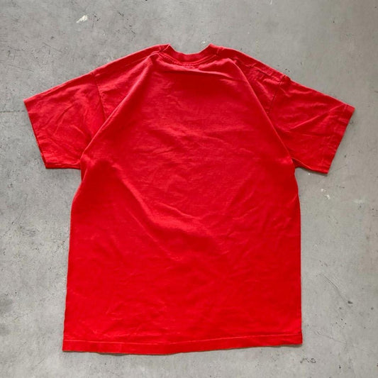 Vintage 90s Nebraska Huskers Big Red School Crest T-Shirt - X-Large