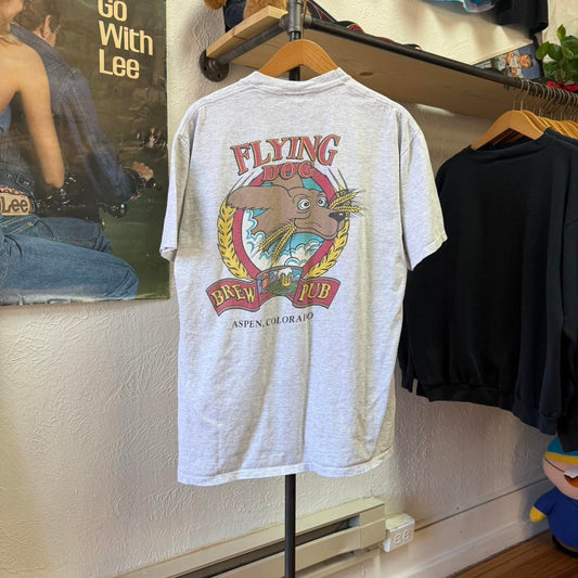 Vintage 90s Flying Dog Brewery Colorado Alcohol T-Shirt - Large