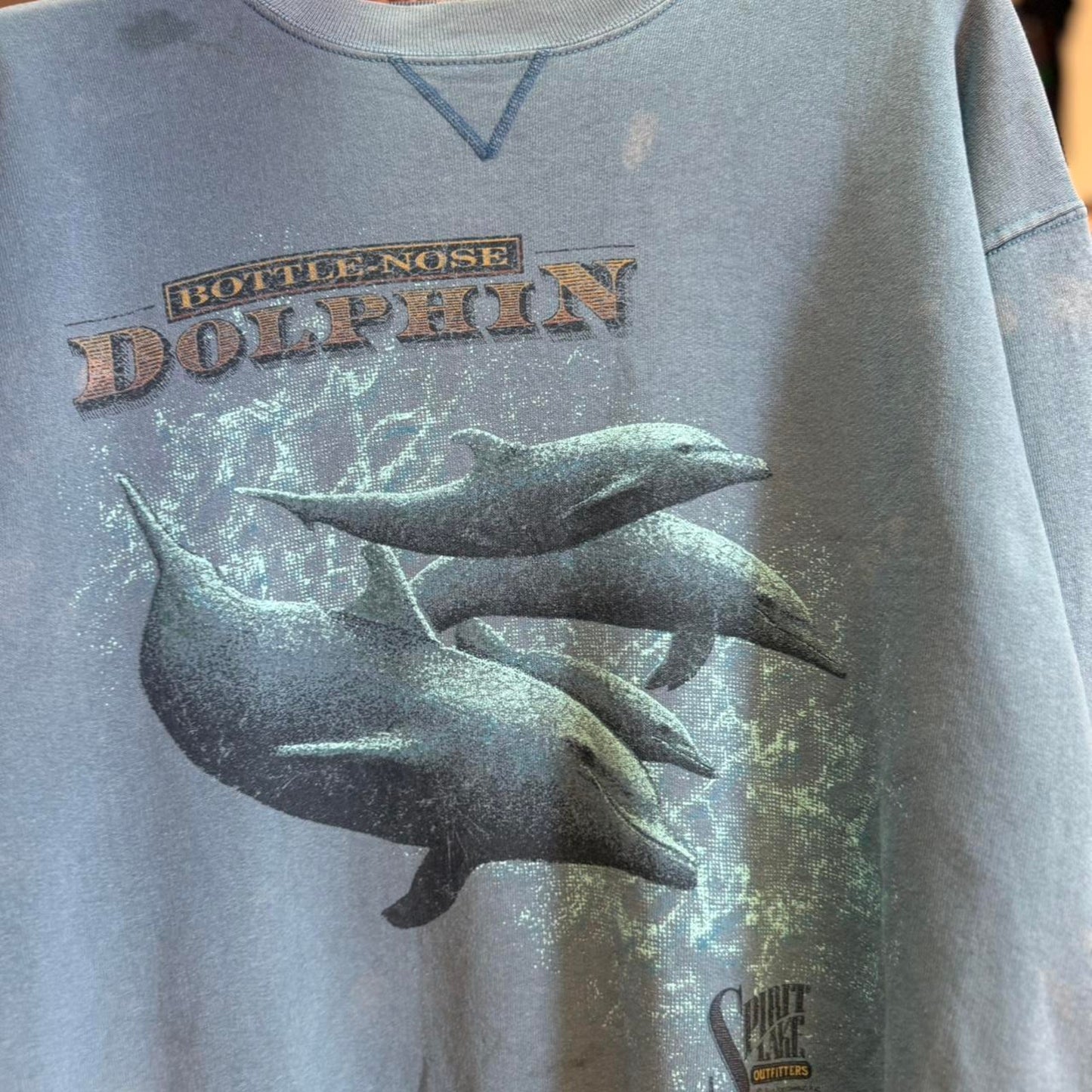 Vintage 90s Dolphin Animal Nature Crewneck - X-Large