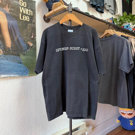 Vintage 90s Jerry Springer Guest 200 Joke T-Shirt - X-Large