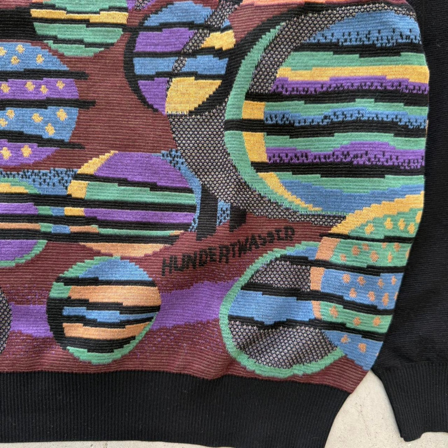 Vintage 90s St Croix Knits Funky Pattern Sweater - X-Large