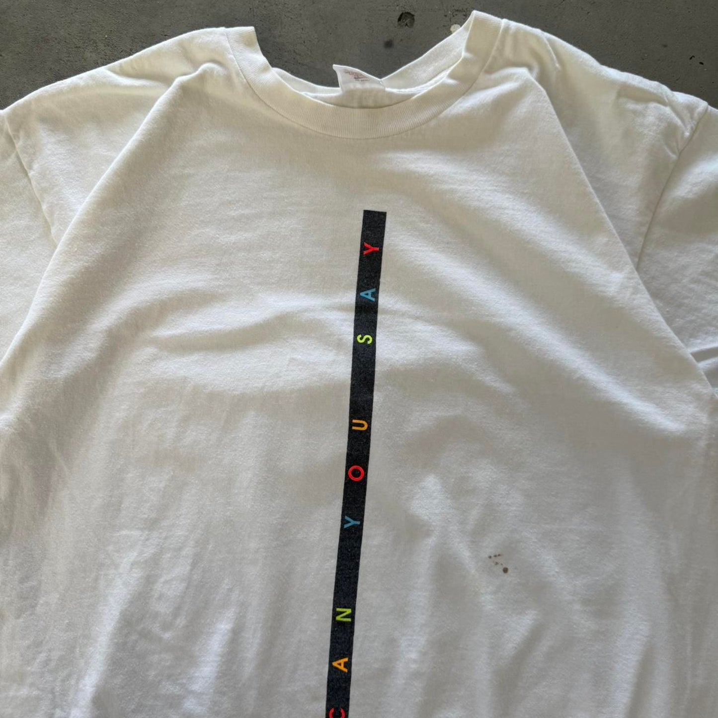 Vintage 90s Nike Kick Some Butt Swoosh T-Shirt - Large