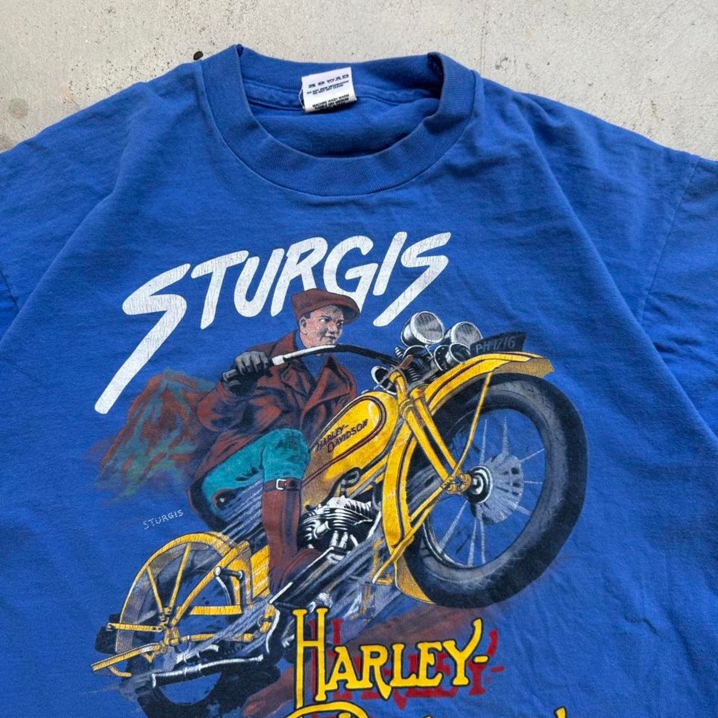 Vintage 1988 Sturgis Harley Davidson Motorcycles Biker T-Shirt - X-Large