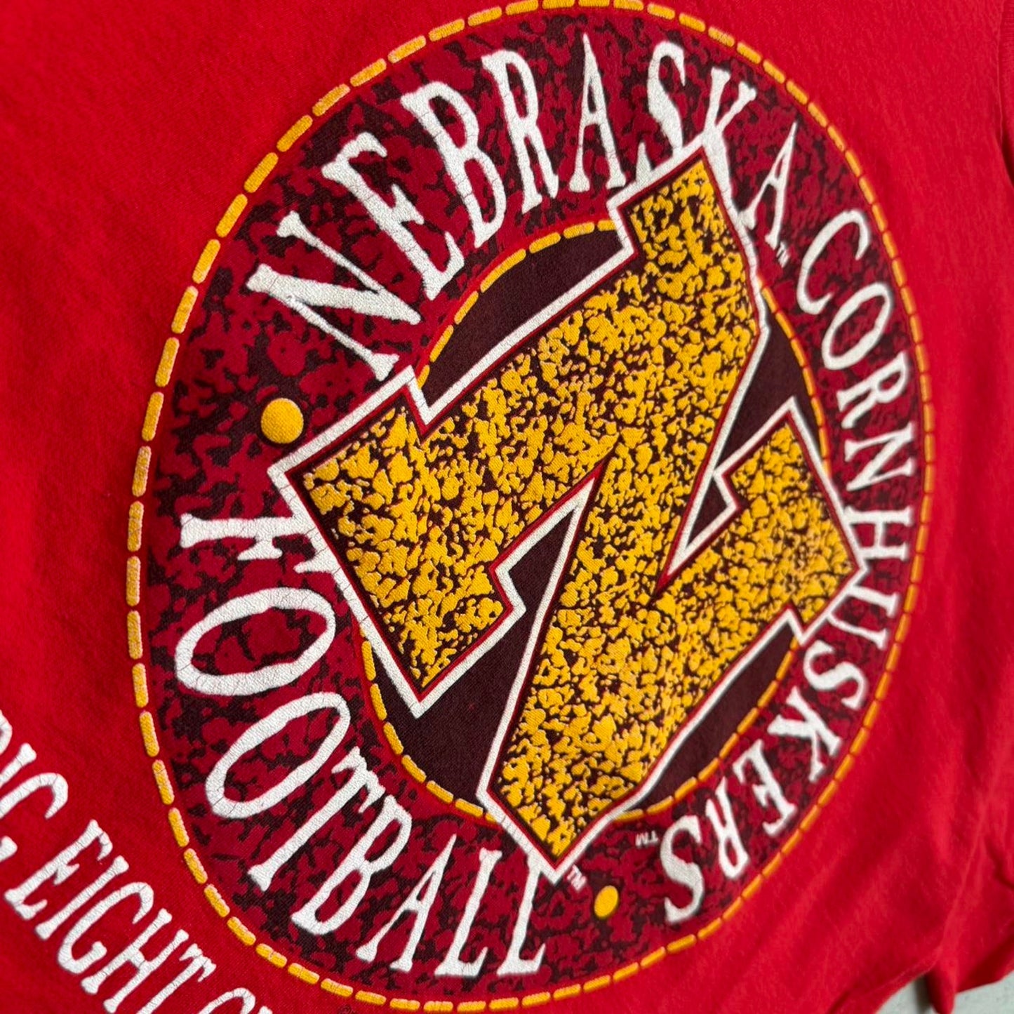 Vintage 1995 Nebraska Huskers Big Right Champions T-Shirt - Large