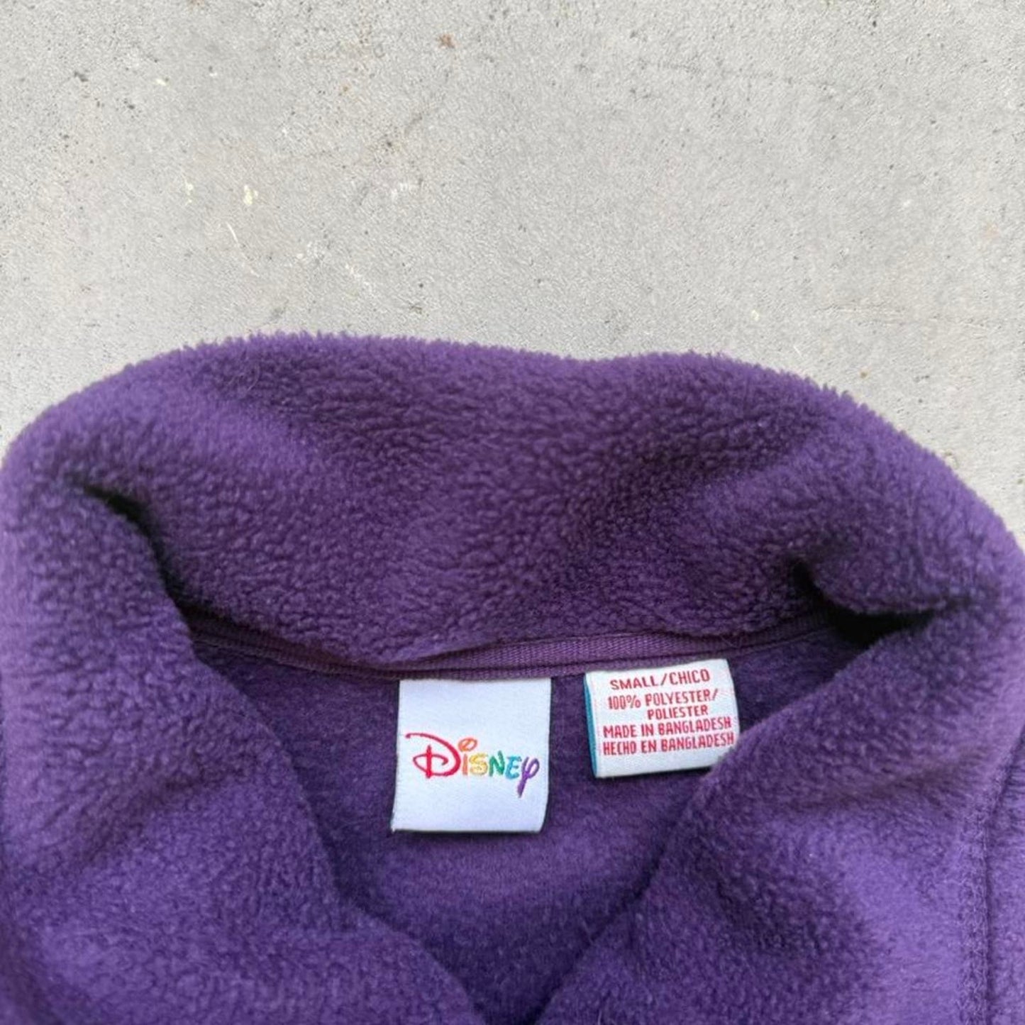Vintage 90s Disney Eeyore Quarter Zip Fleece Crewneck - Small