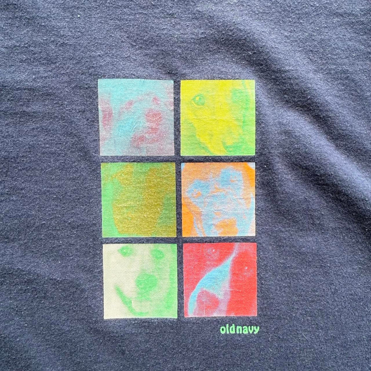 Vintage Old Navy Dog Art Style T-Shirt - X-Large