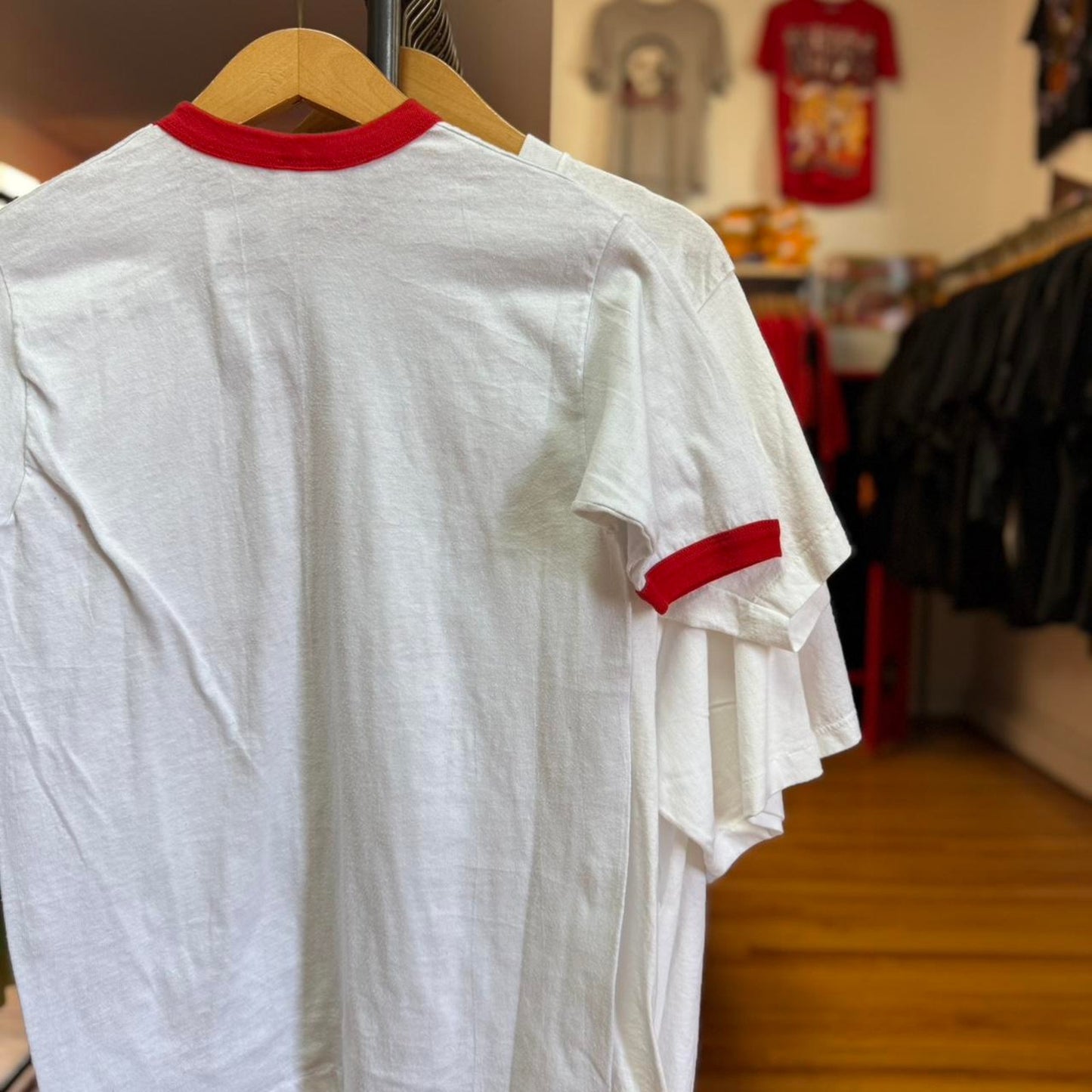 Vintage 80s Wisconsin Badgers  Buckeye Fan Ringer T-Shirt