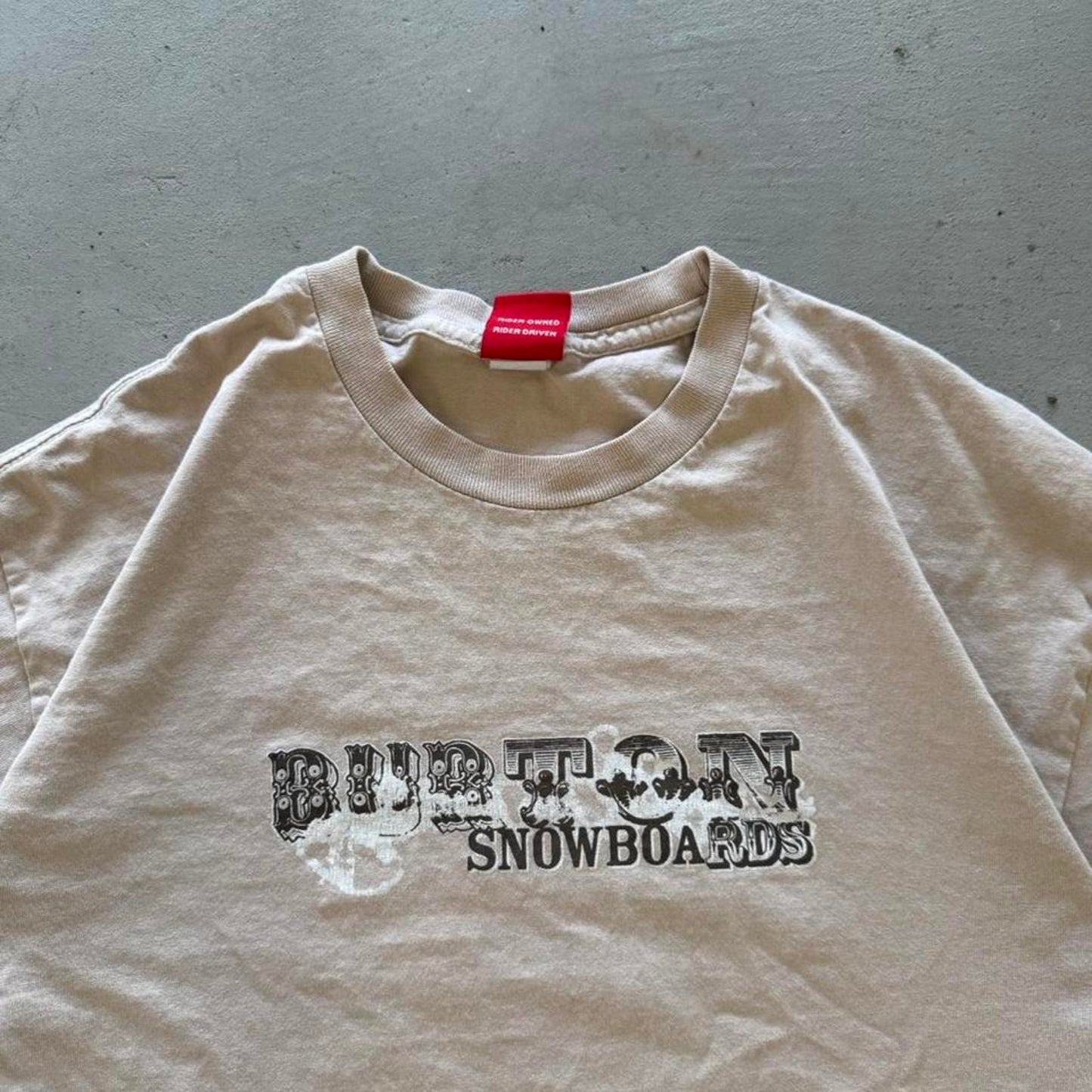 Vintage 90s Burton Snowboards Text T-Shirt - Large