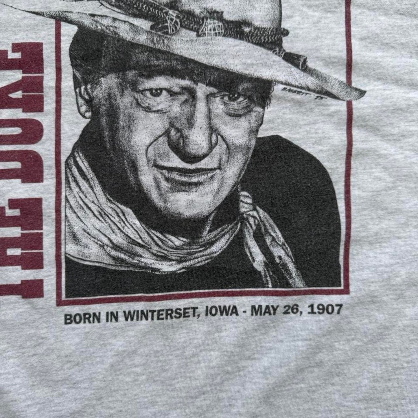 Vintage 90s The Duke Western T-Shirt - XX-Large