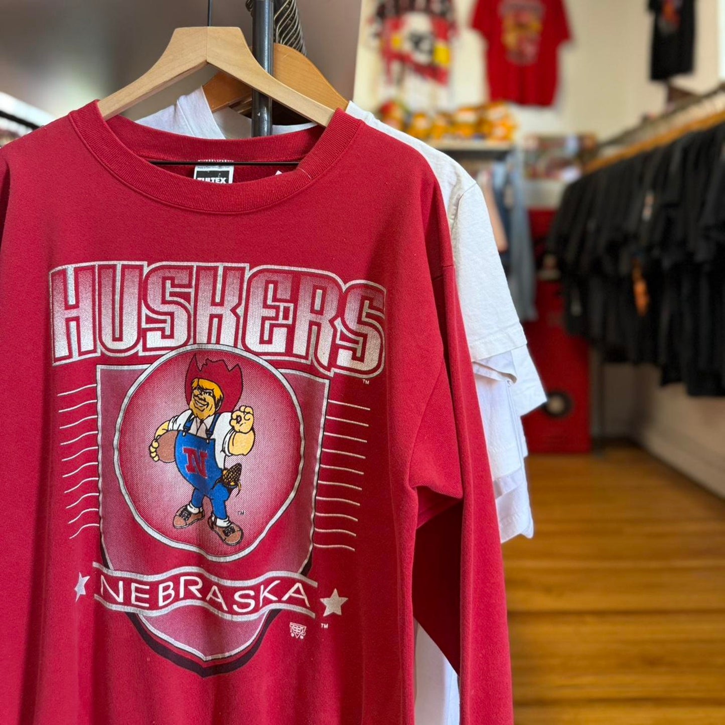 Vintage 90s Nebraska Huskers Herbie Crewneck
