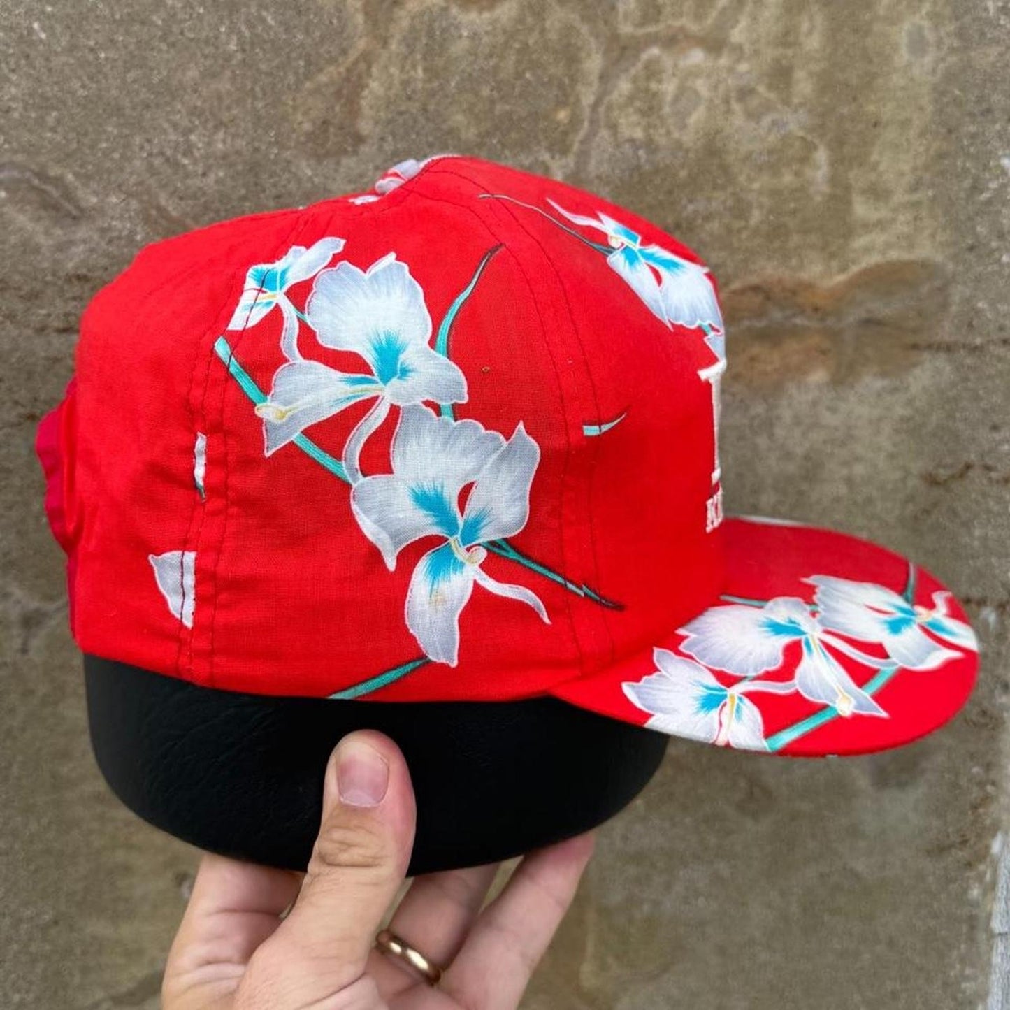 Vintage 90s Budweiser Bud King of Beers Floral Snapback