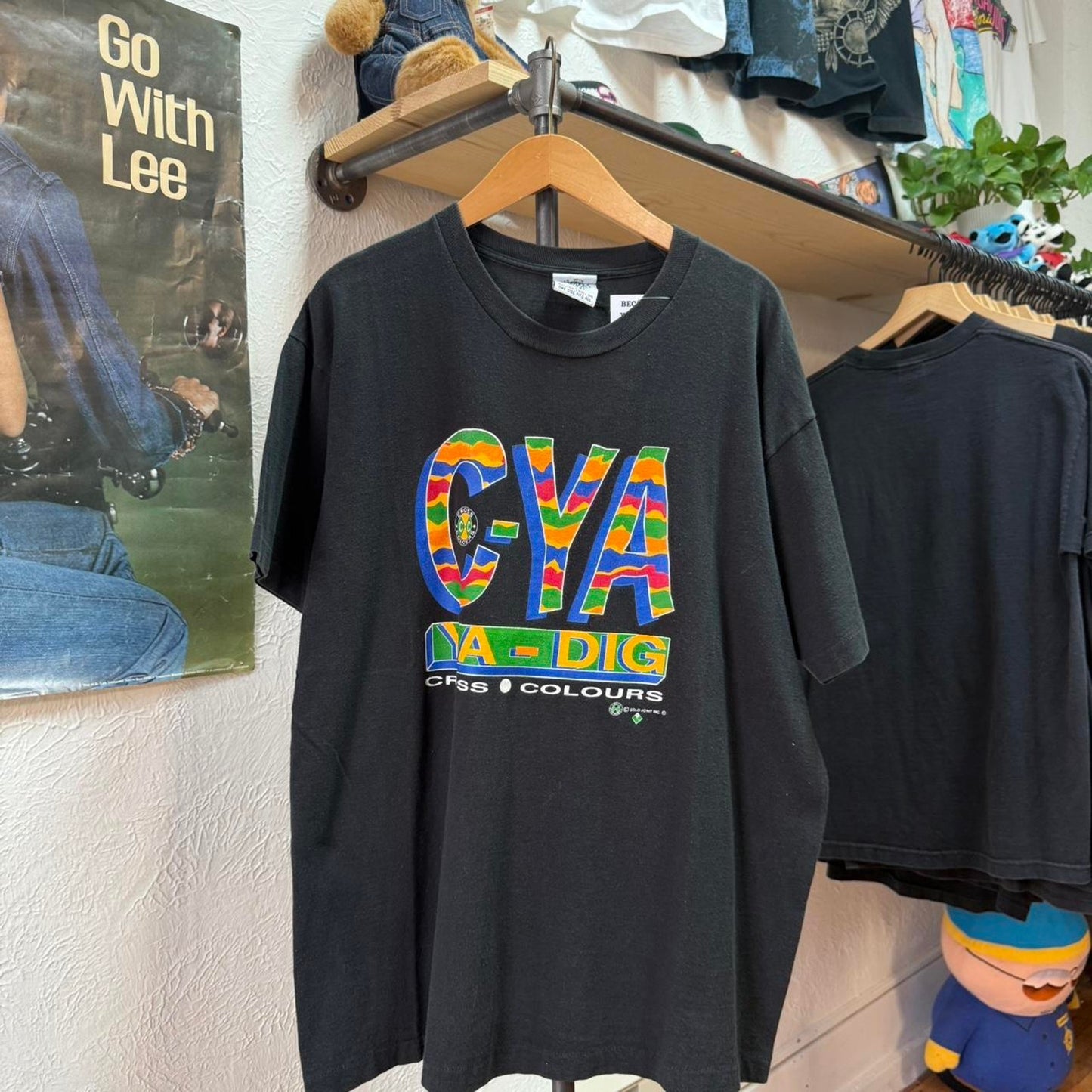 Vintage 90s CYA Criss Cross Rap T-Shirt - OSFA