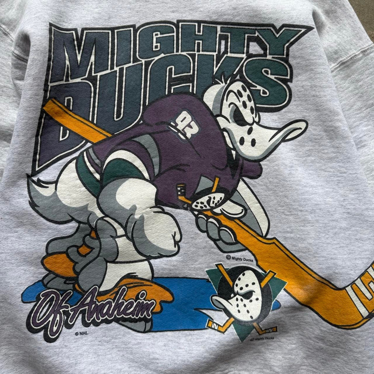 Vintage 90s Might Ducks NHL Hockey Crewneck - Large