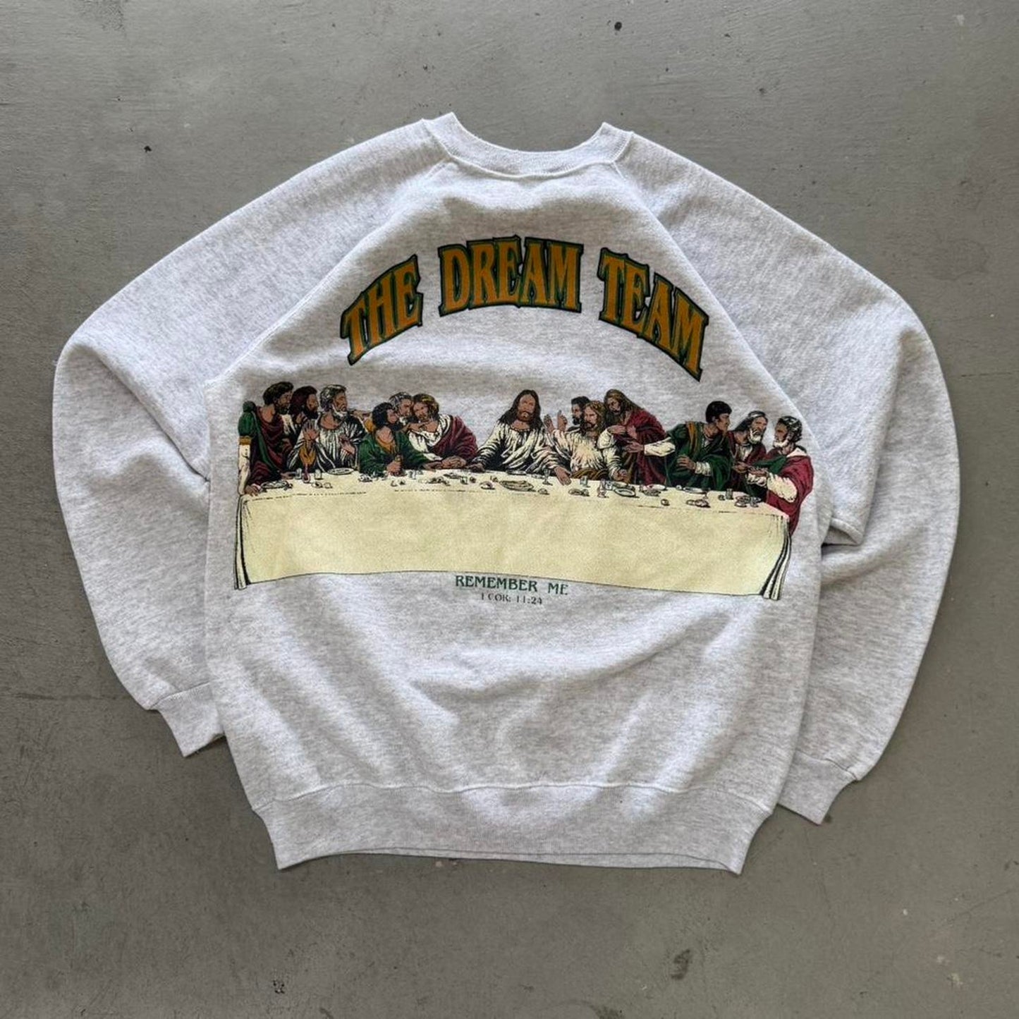 Vintage 90s The Dream Team Last Supper Jesus Crewneck - X-Large