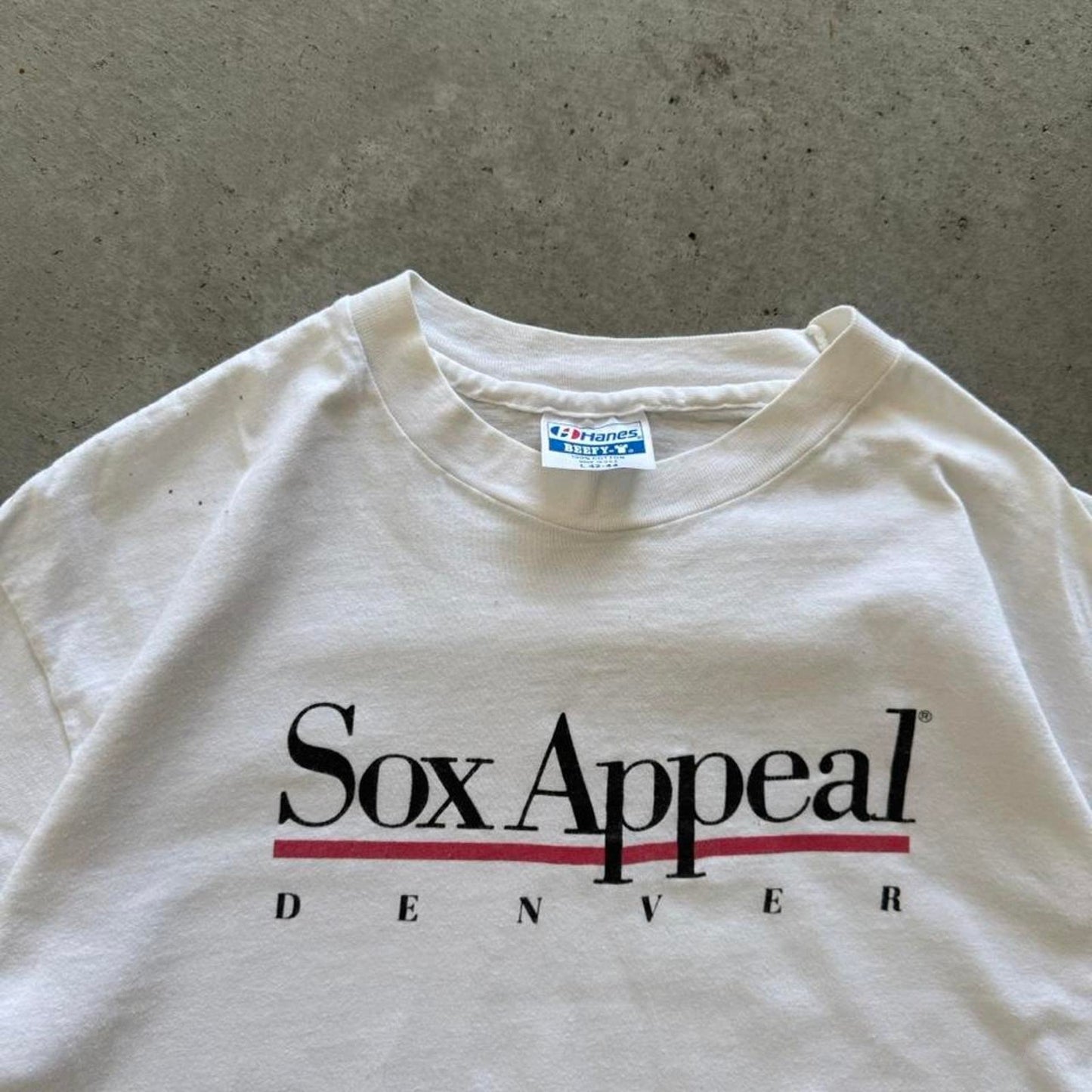 Vintage 90s Sox Appeal Denver Humor T-Shirt - Large