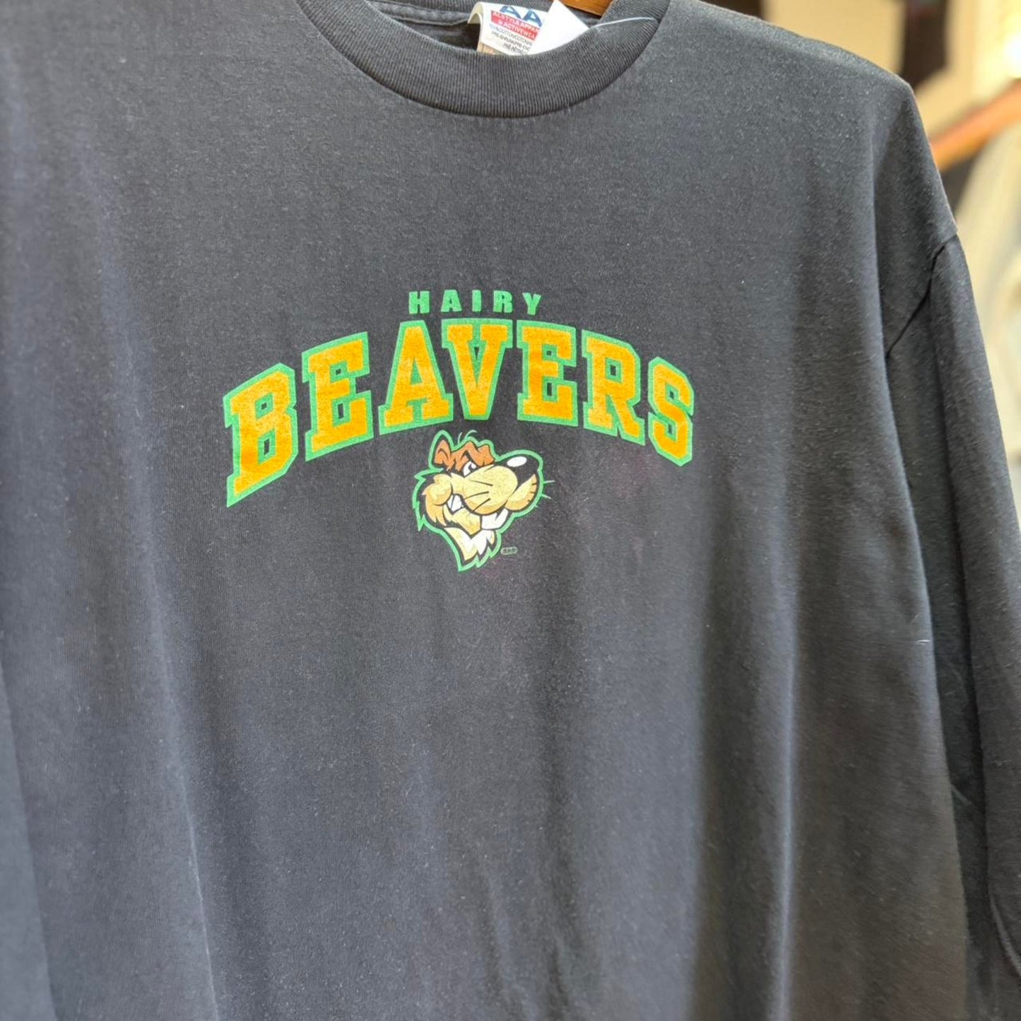 Vintage Y2K Hairy Beavers Parody Humor T-Shirt - X-Large