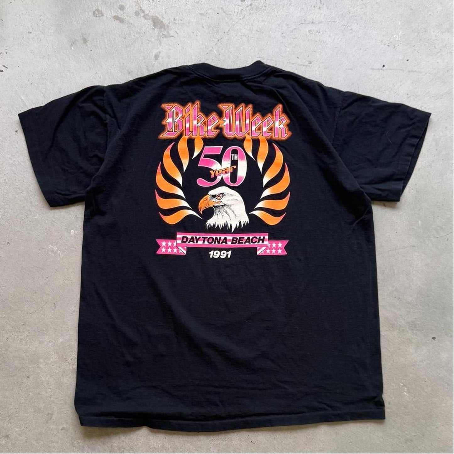 Vintage 1991 Daytona Bike Week Harley Davidson Motorcycles T-Shirt - XX-Large