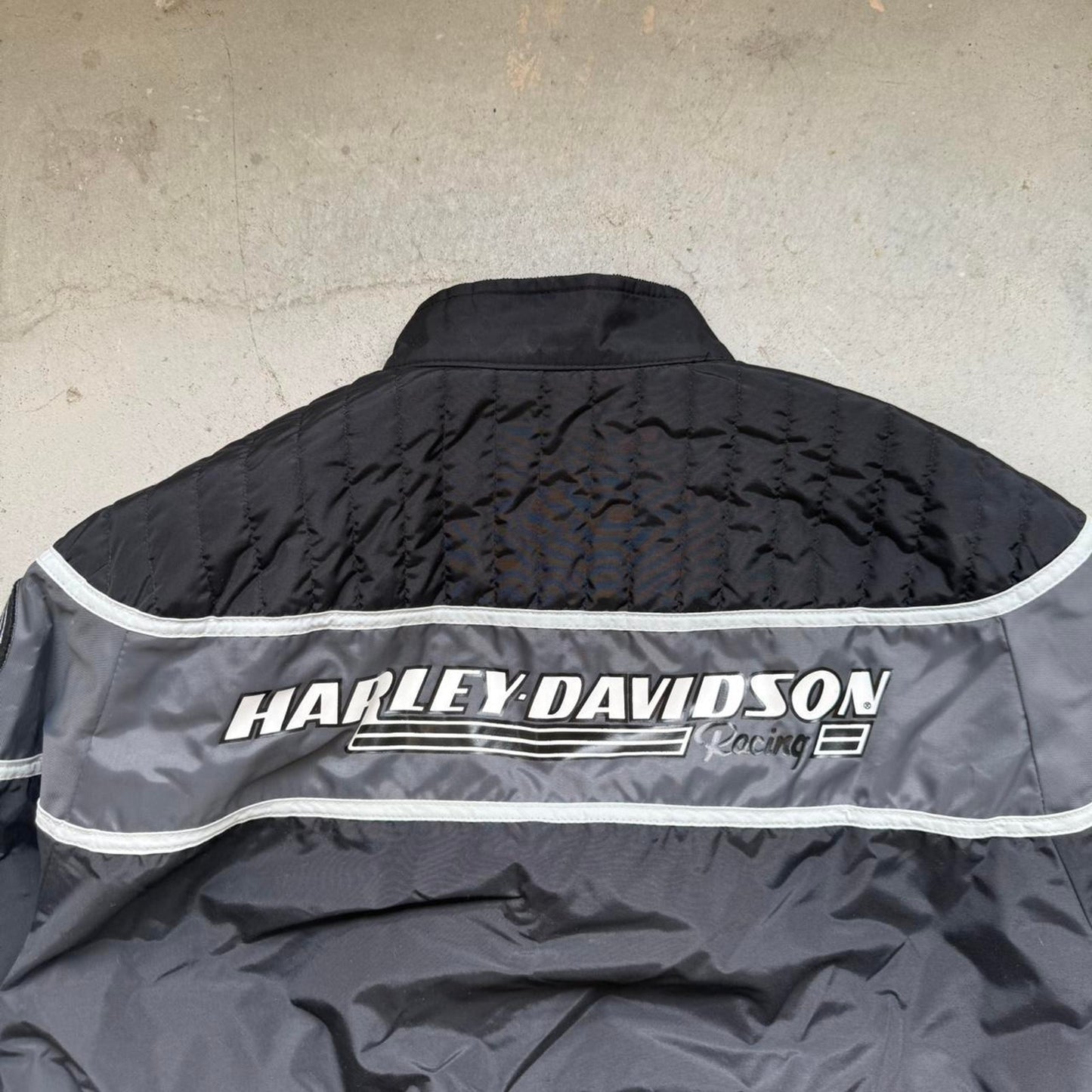 Vintage 90s Harley Davidson Motorcycles Racing Jacket - Medium