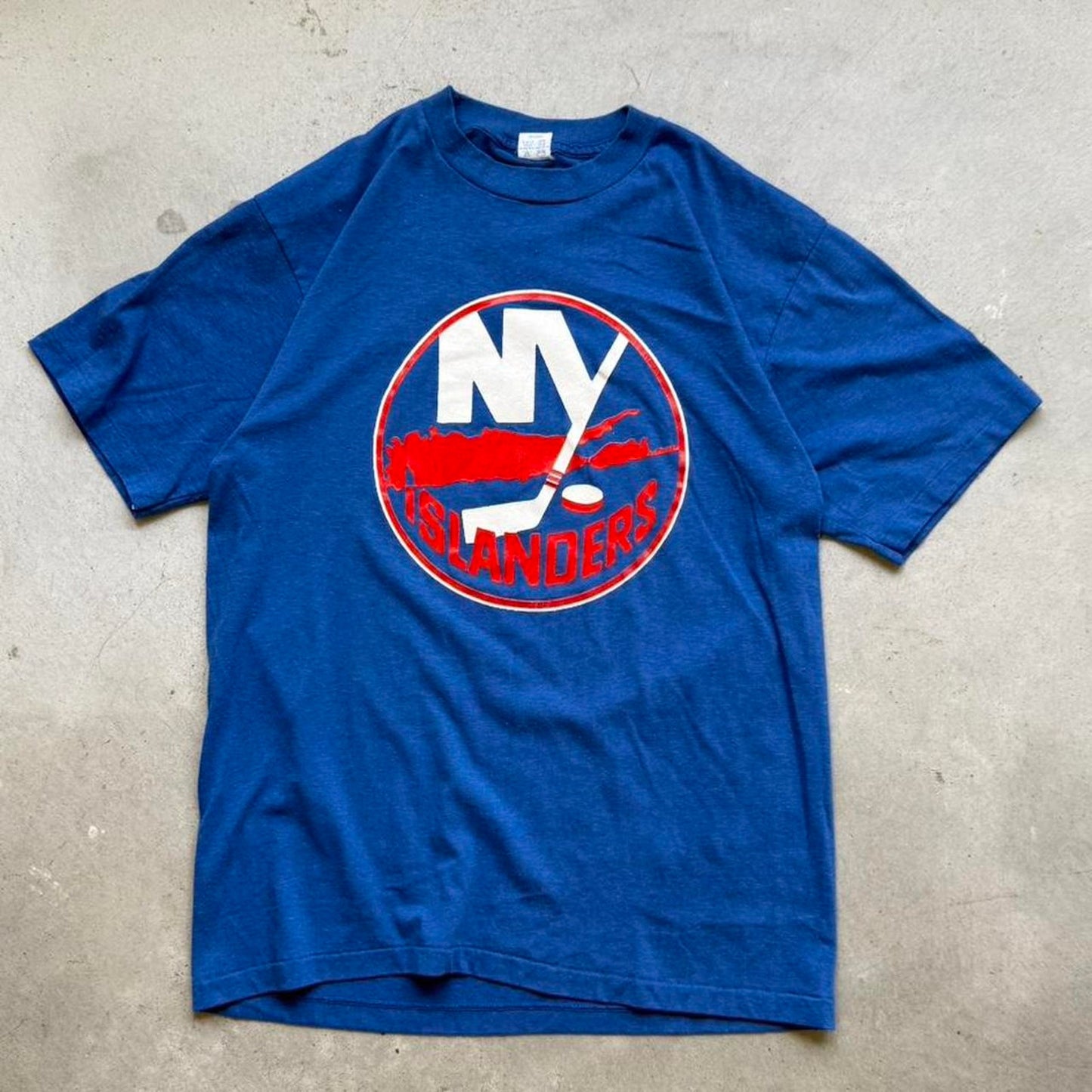 Vintage 80s New York Islanders NYC NHL Hockey T-Shirt - X-Large