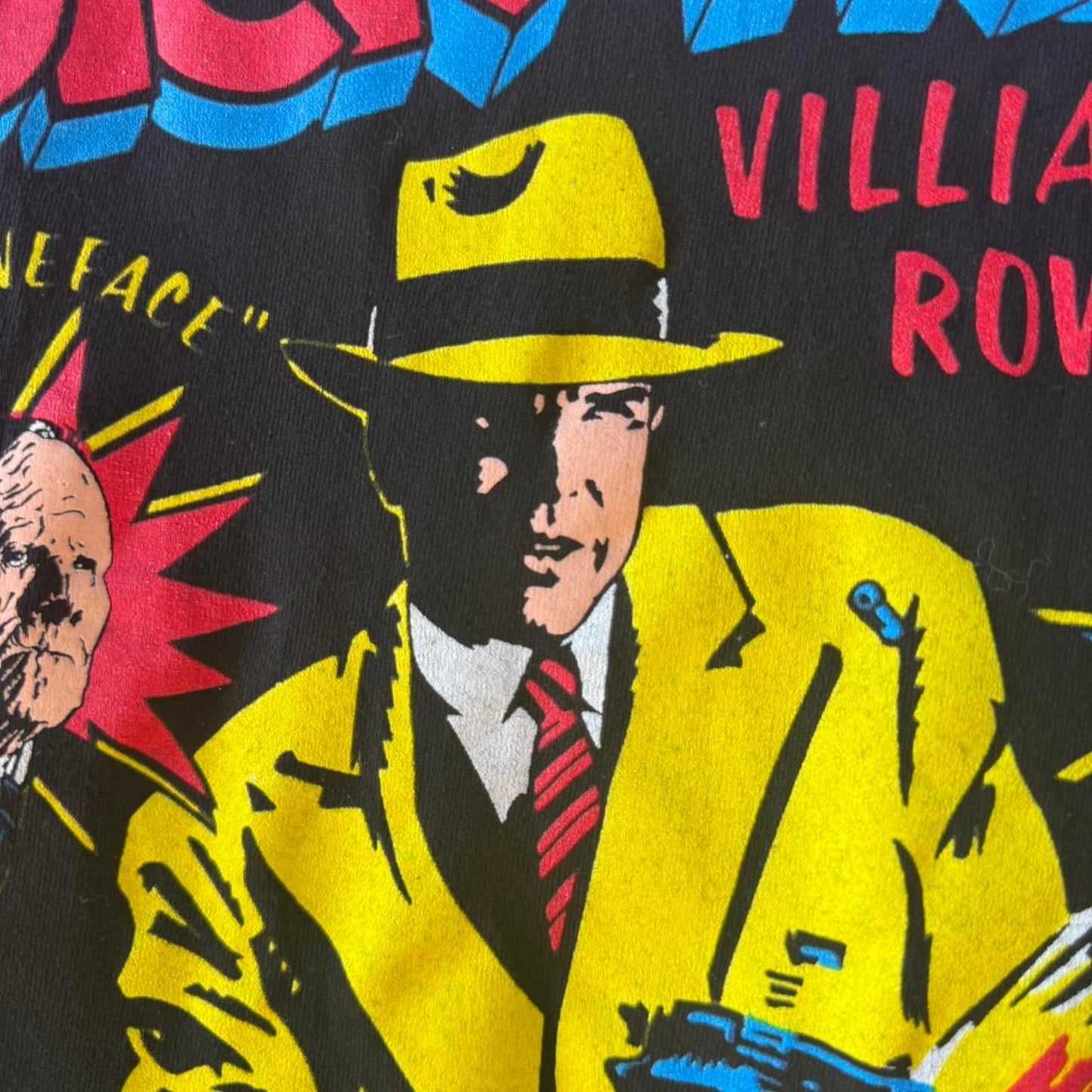 Vintage 90s Dick Tracy Villians Row TV Show Disney T-Shirt - Large