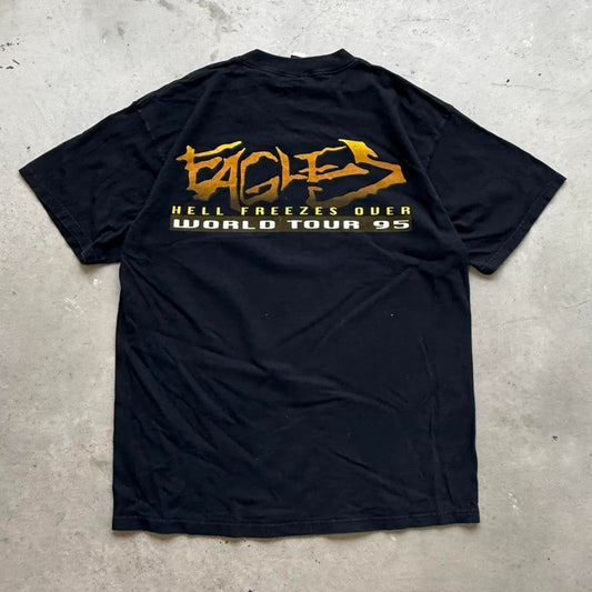 Vintage 90s Eagles Hell Freezes Over Band T-Shirt - X-Large