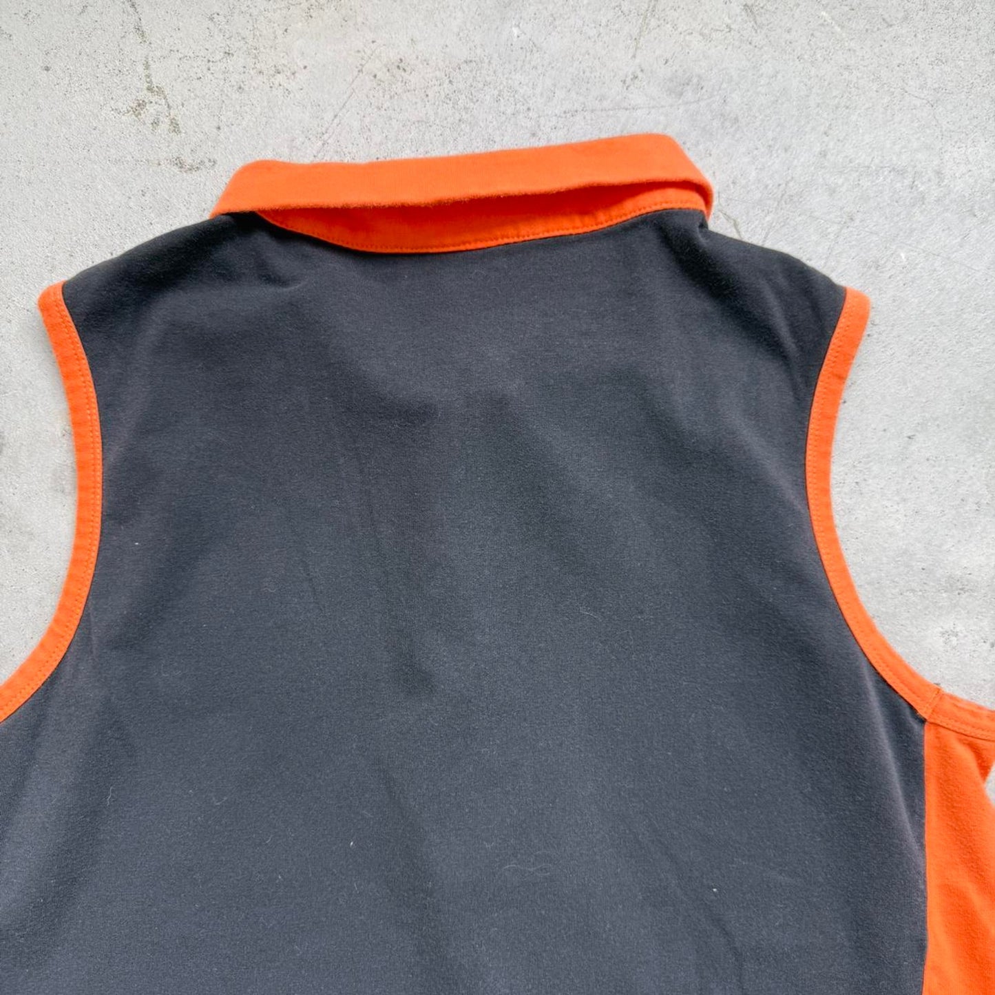 Vintage Y2K Sturgis Harley Style Quarter Zip Sleeveless T-Shirt - XX-Large (W)