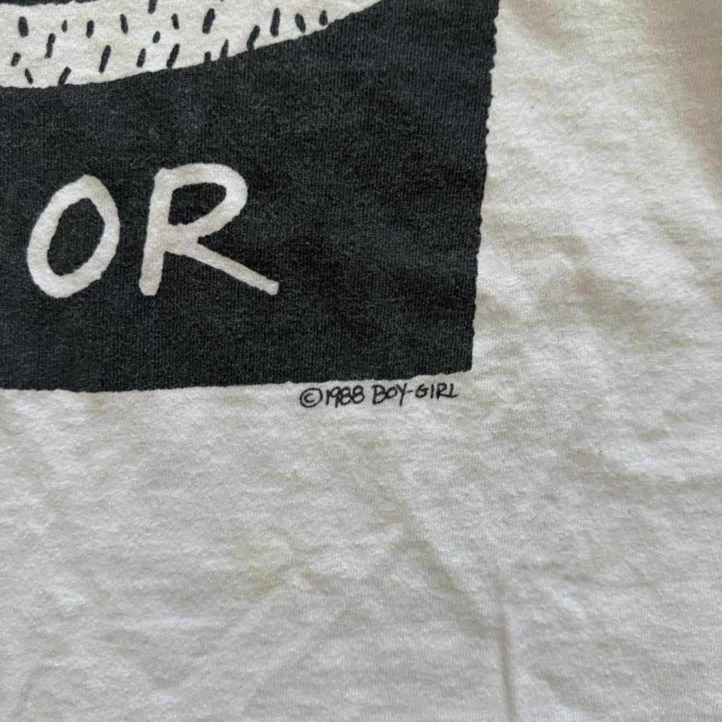 Vintage 90s Poor Hobo Art Style T-Shirt - Large
