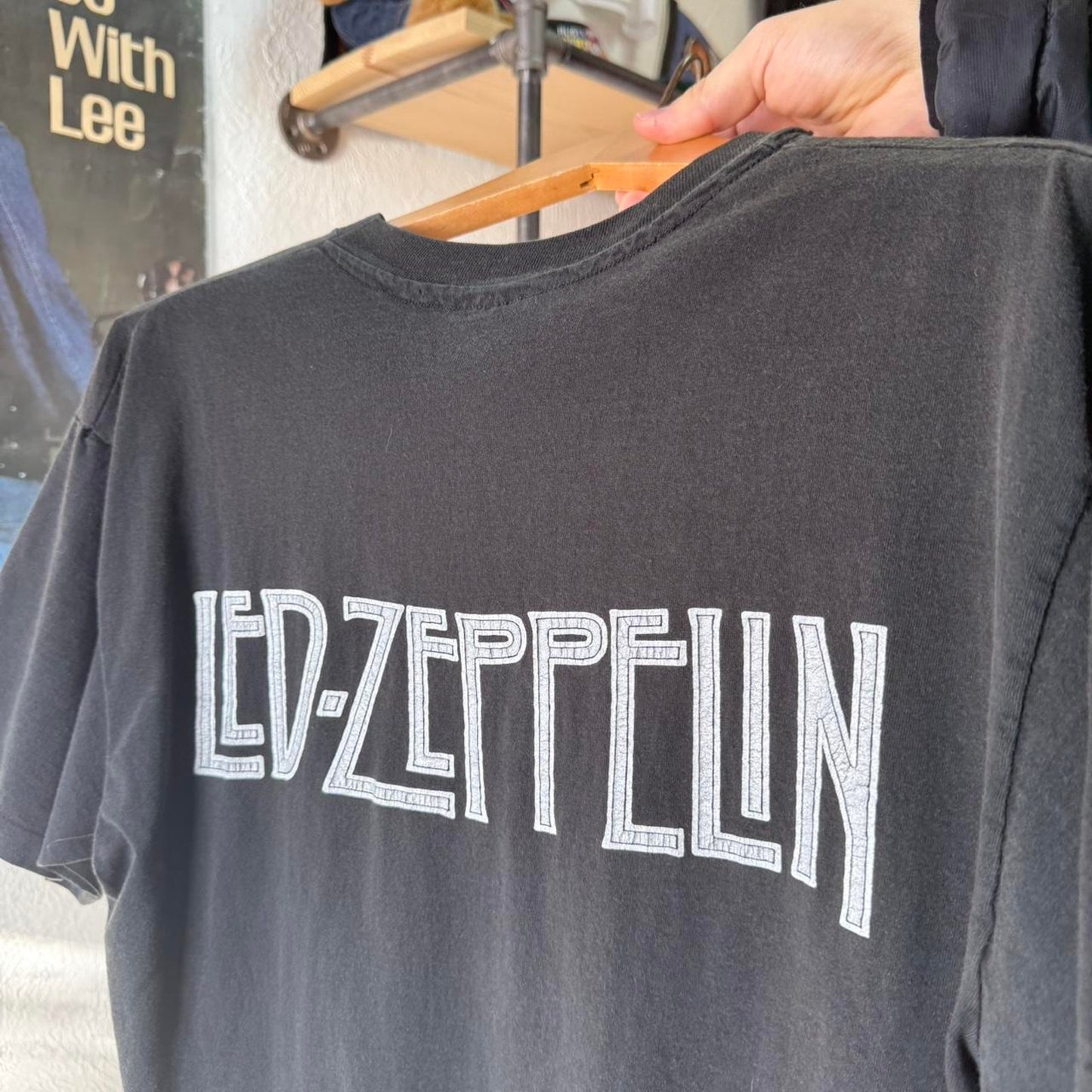 Vintage 90s Led Zeppelin Zofo Wizard Band Music T-Shirt - Large
