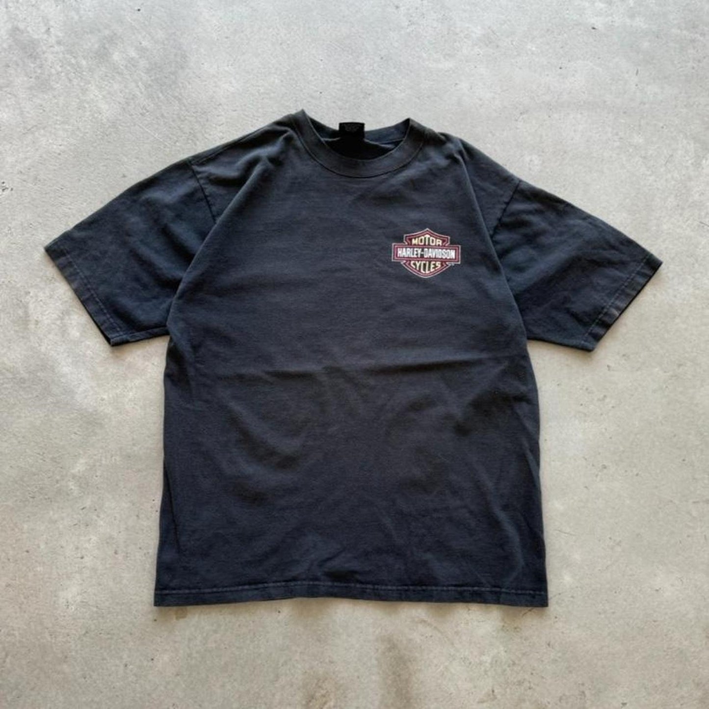 Vintage Harley Davidson Take the Bus Biker Motorcycle T-Shirt - Large