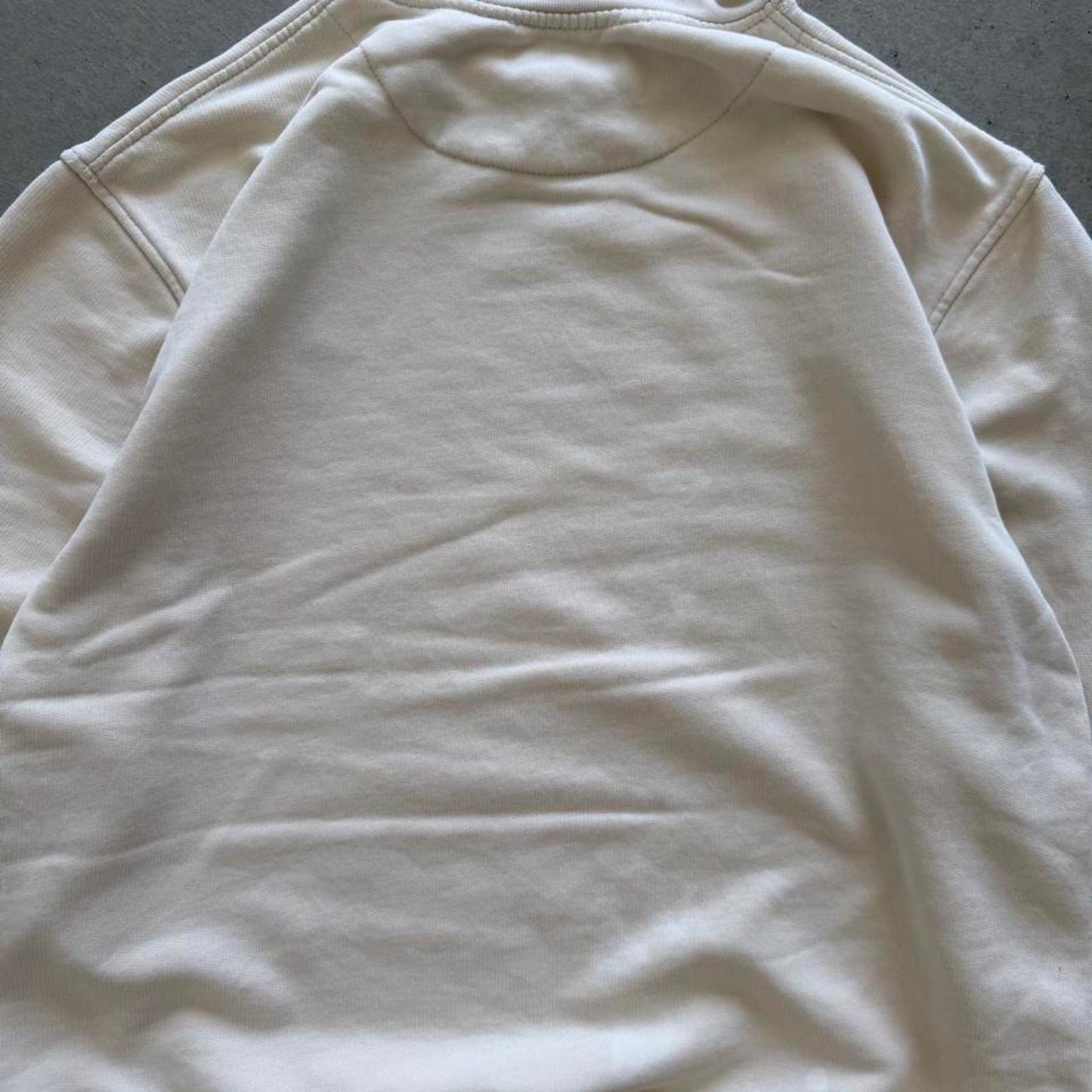 Vintage 90s Nike Earth Tone Cream Side Swoosh Crewneck - Medium