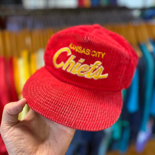 Vintage 90s Kansas City Chiefs NFL SS Script Cap