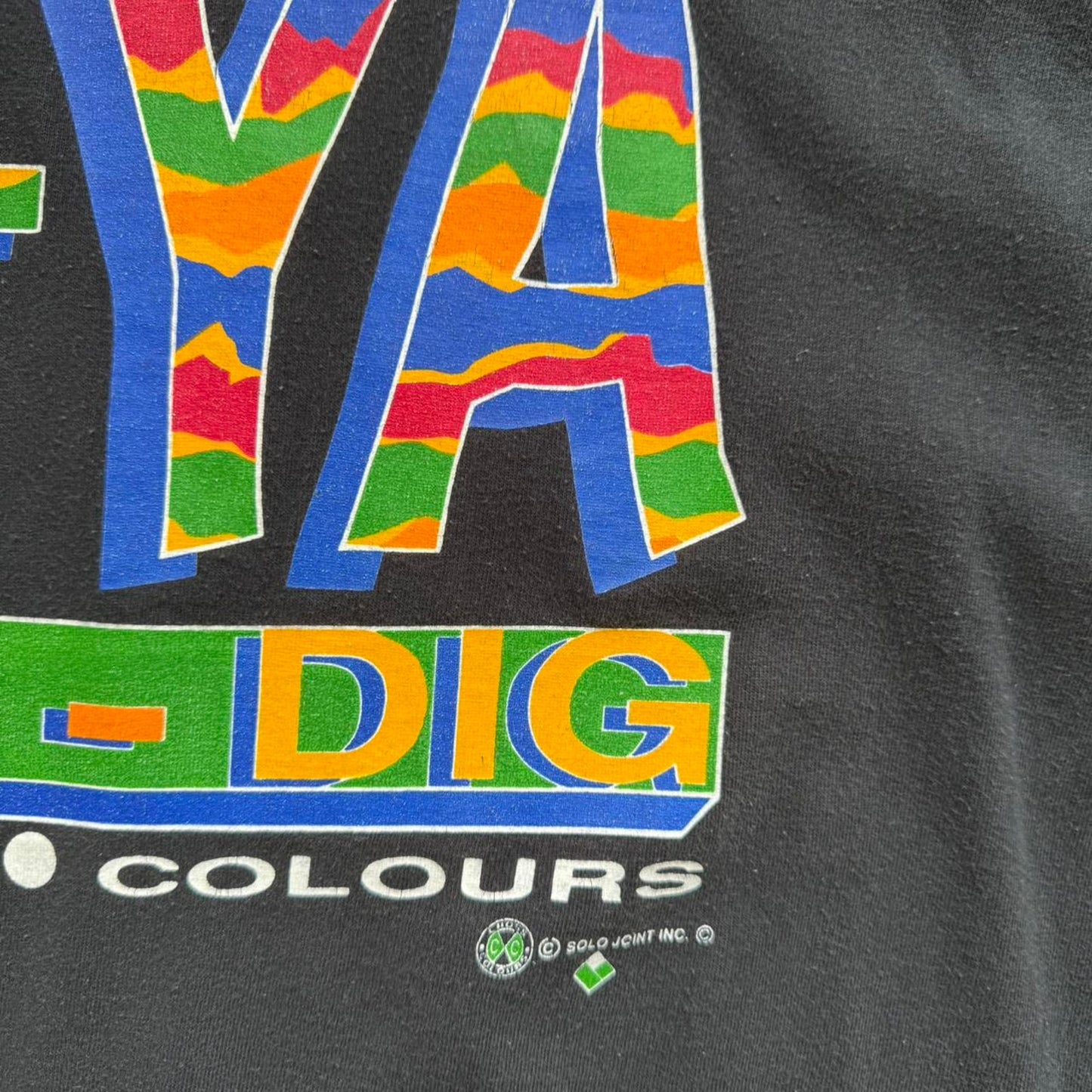 Vintage 90s C-Ya Ya-Dig Criss Cross Colours Rap Band T-Shirt - X-Large