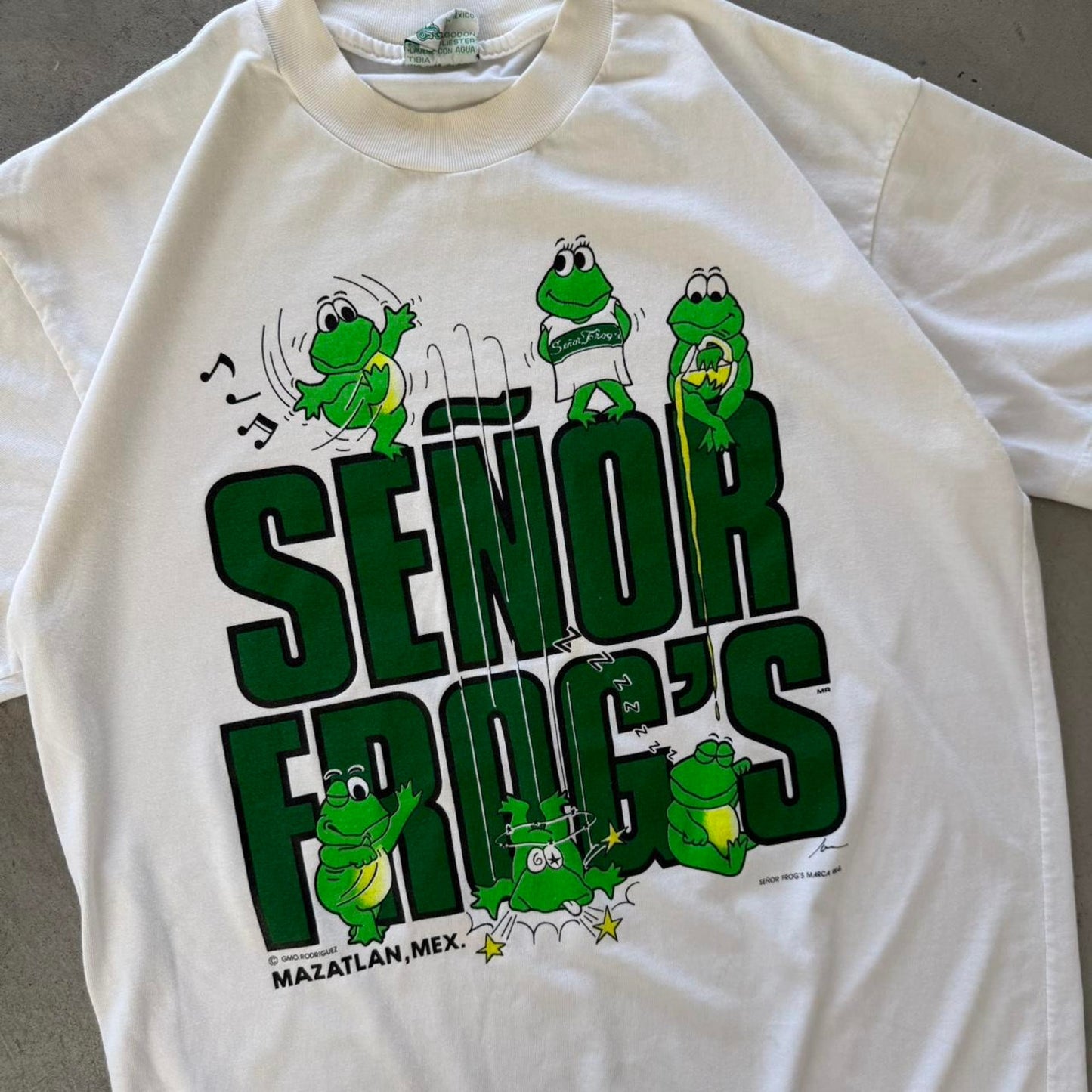 Vintage 90s Senor Frogs Animal Frog T-Shirt - X-Large