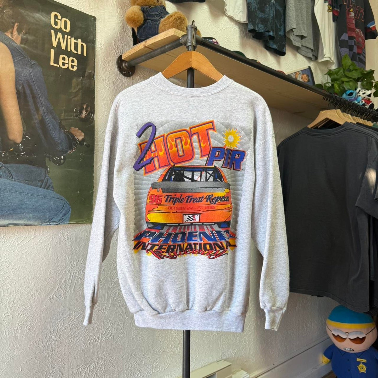 Vintage 90s Phoenix Raceway NASCAR Racing Crewneck - Large