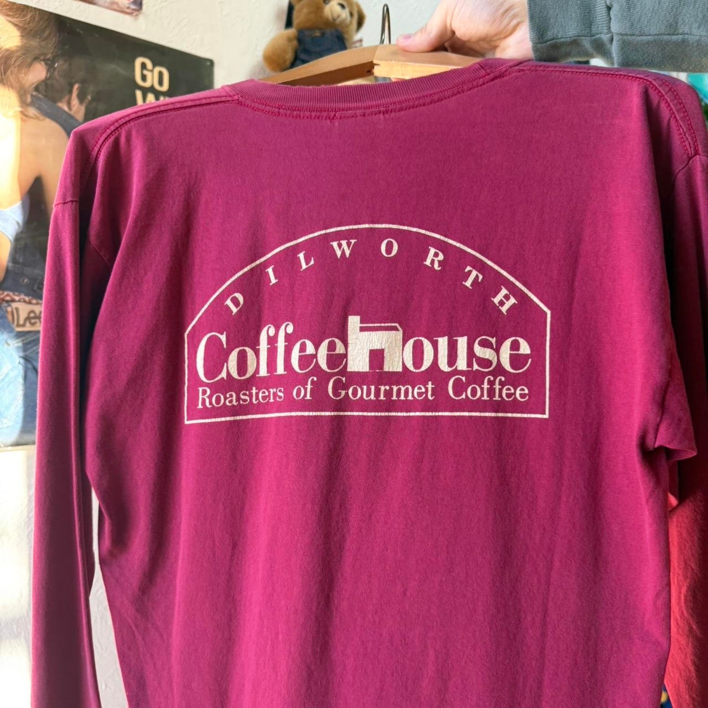 Vintage 90s Got Coffee House Long Sleeve T-Shirt - Medium