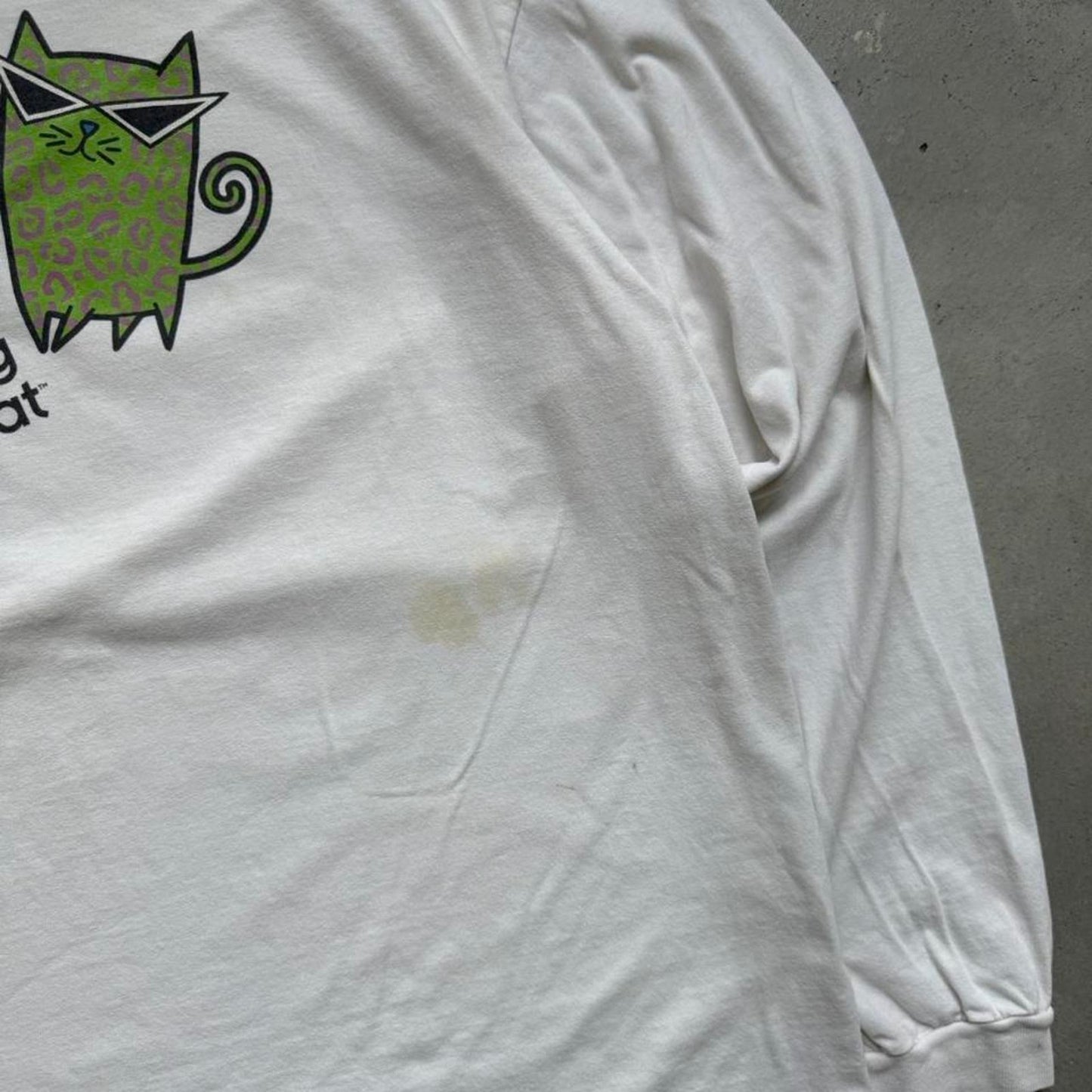 Vintage Y2K Hip Dog Cool Cat Long Sleeve T-Shirt - X-Large