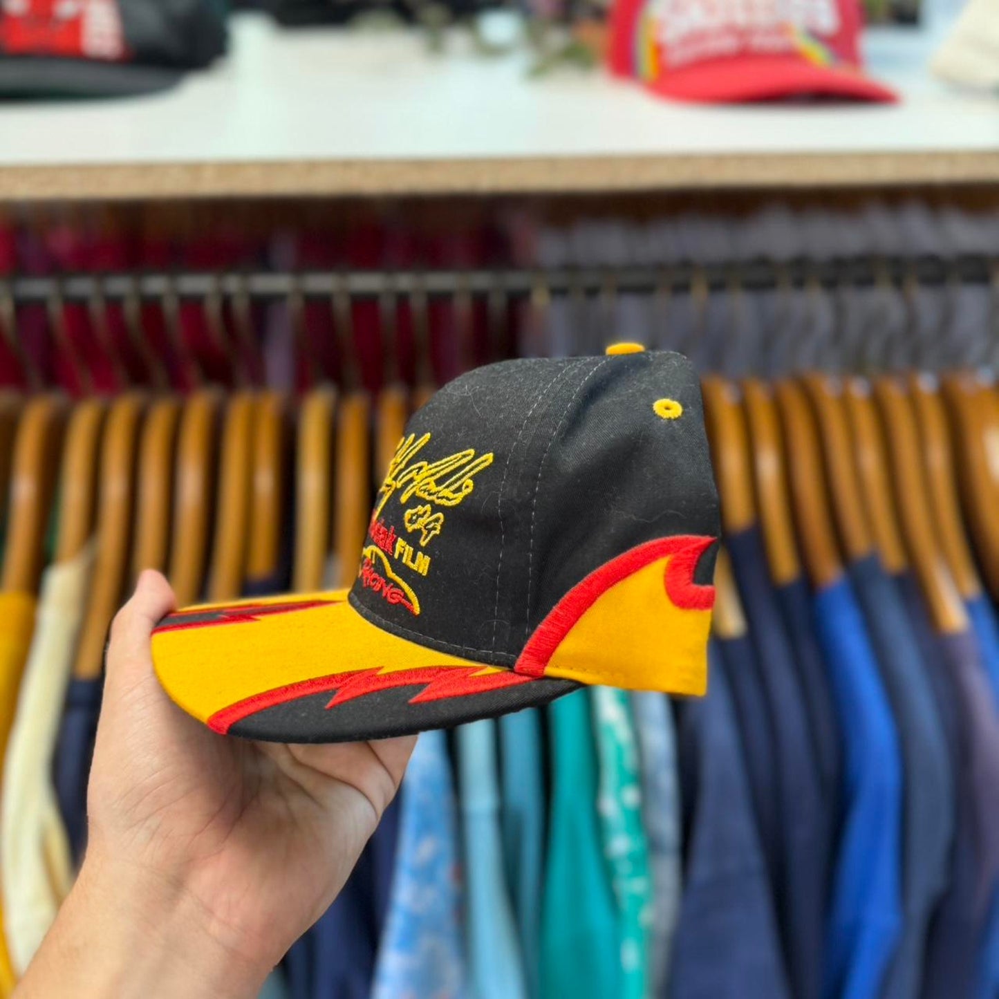 Vintage 90s Kodak Racing NASCAR Snapback