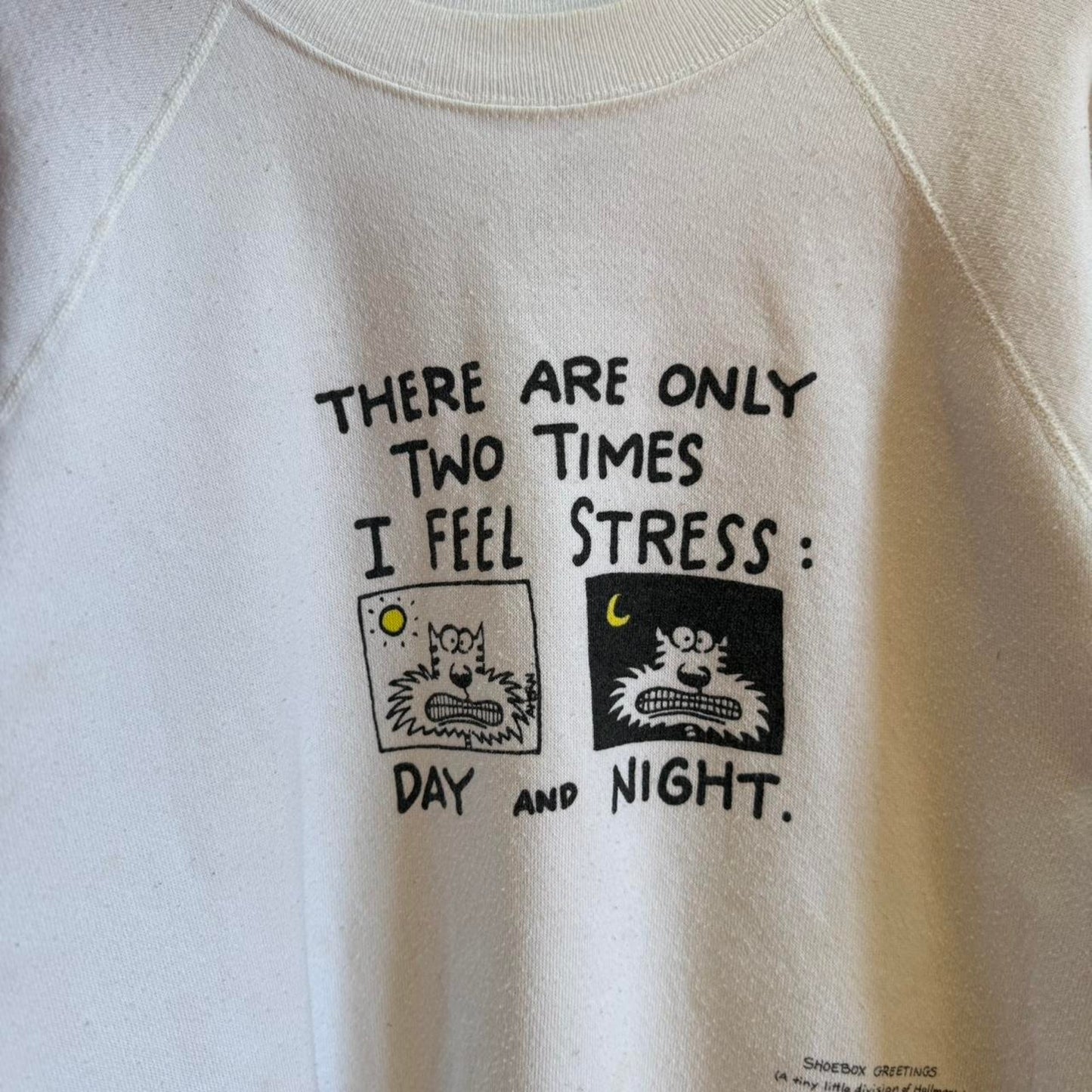 Vintage 90s I Feel Stress Comic Cartoon Crewneck - X-Large