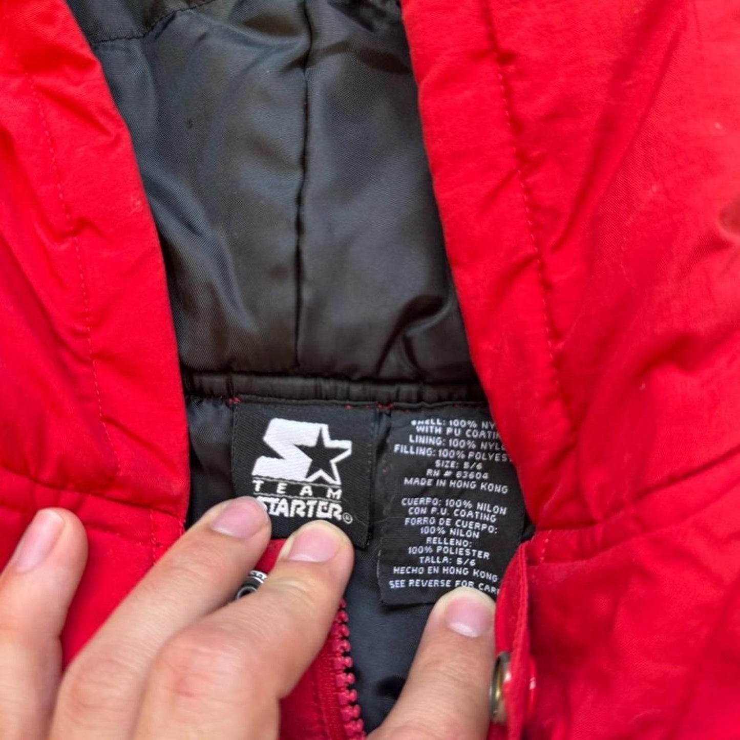 Vintage 90s Nebraska Huskers Puffer Jacket - Kids 5/6