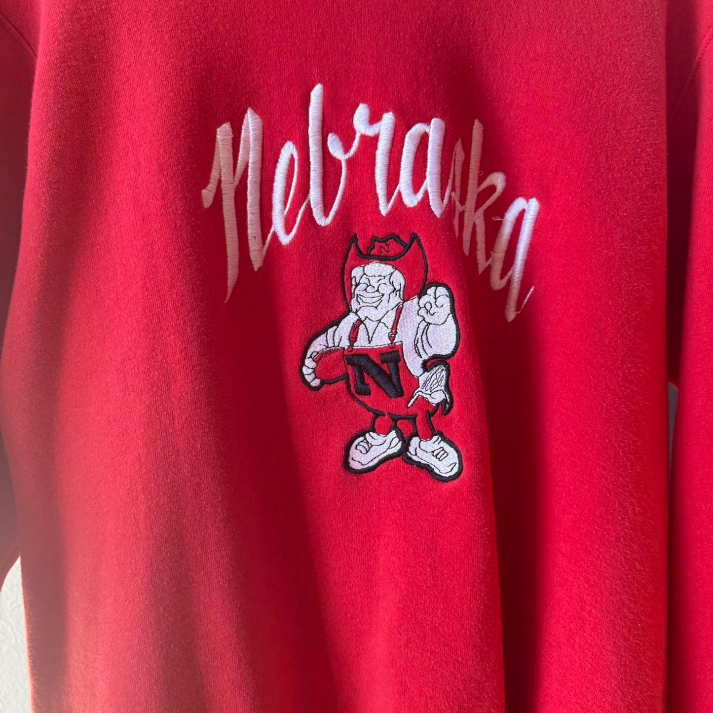 Vintage 90s Nebraska Herbie Husker Crewneck - X-Large