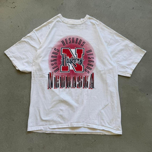 Vintage 90s Nebraska Huskers Collegiate T-Shirt - X-Large