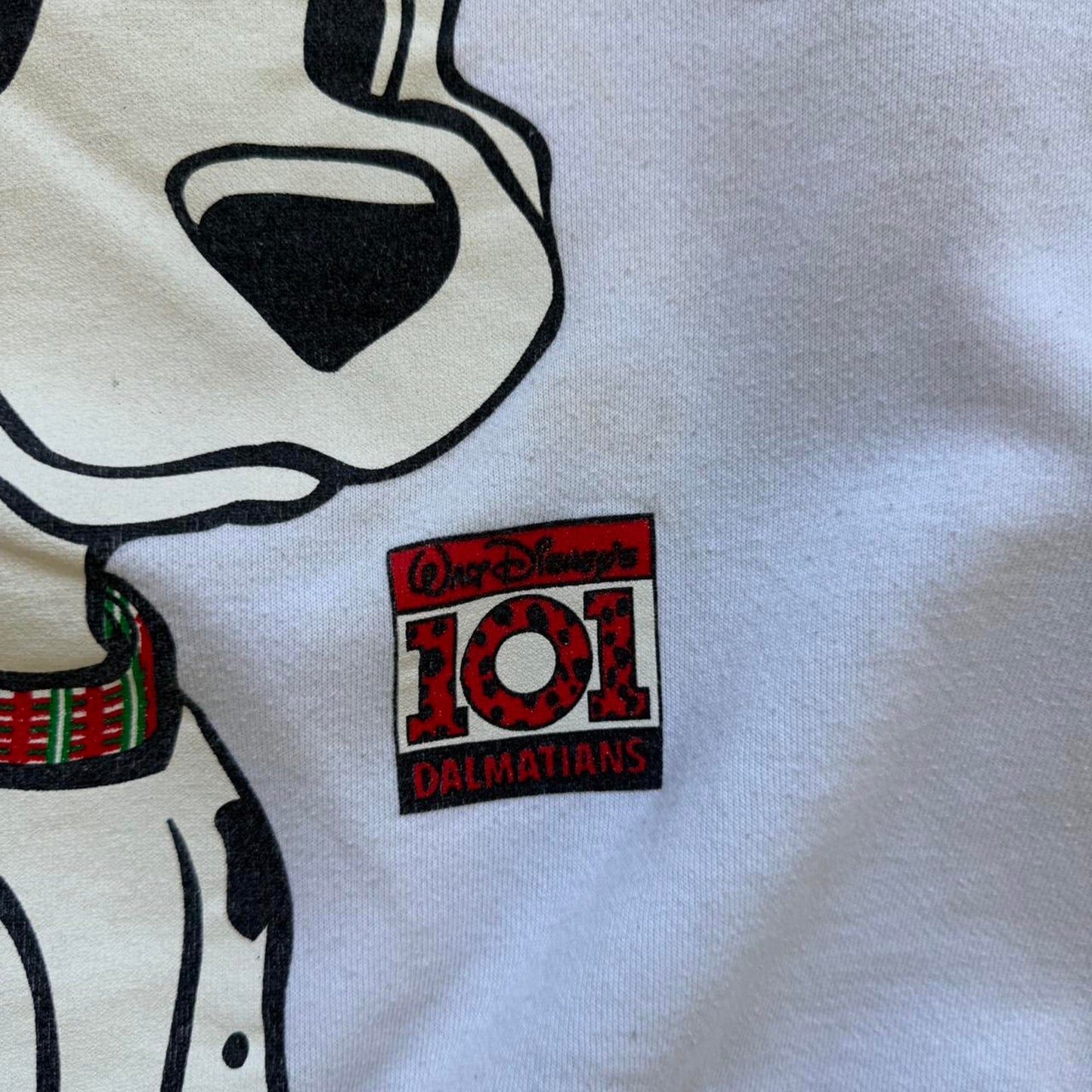 Vintage 90s 101 Dalmatians Disney Christmas Crewneck - Large