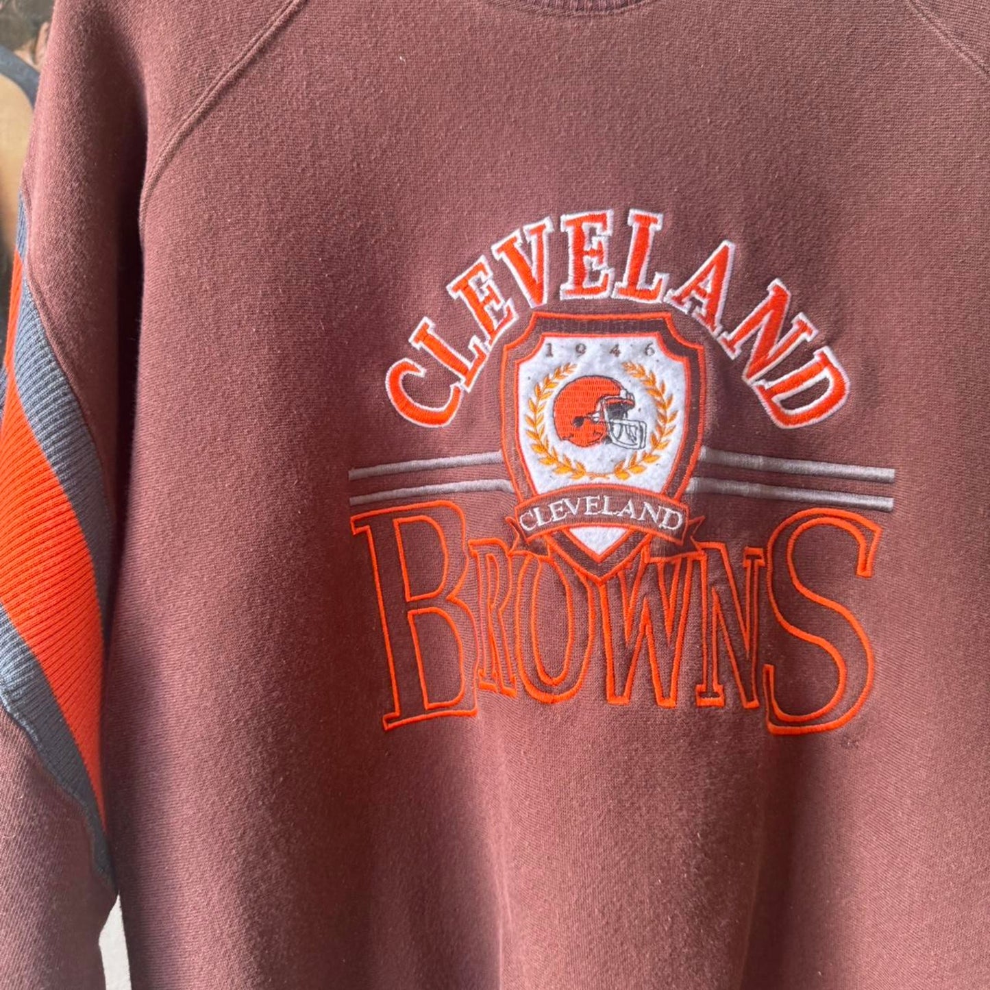 Vintage 90s Cleveland Browns NFL Football Crewneck - Medium