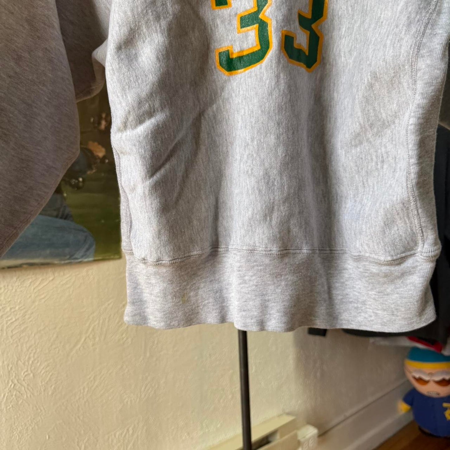 Vintage 80s Boston Celtics Larry Bird Sand Knit NBA Crewneck - Medium