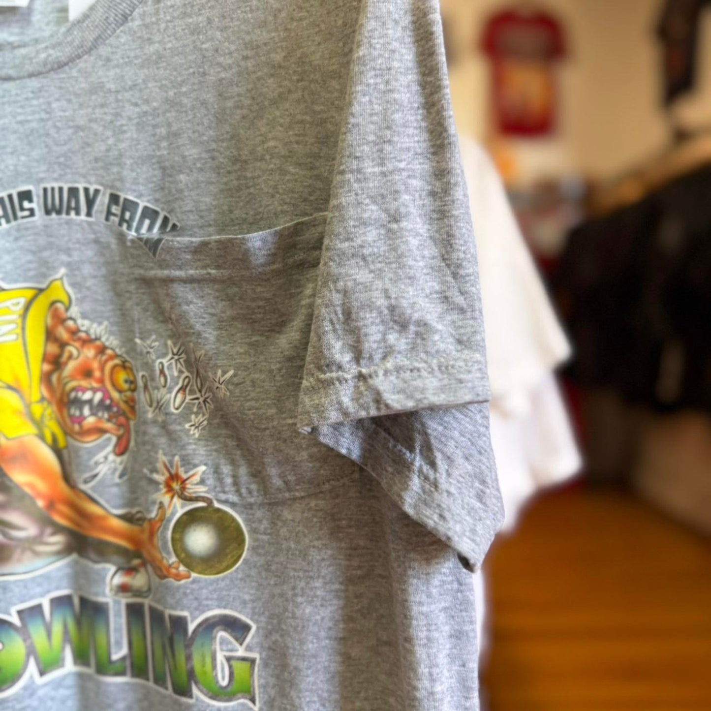 Vintage Bowling Roach Monster Style T-Shirt