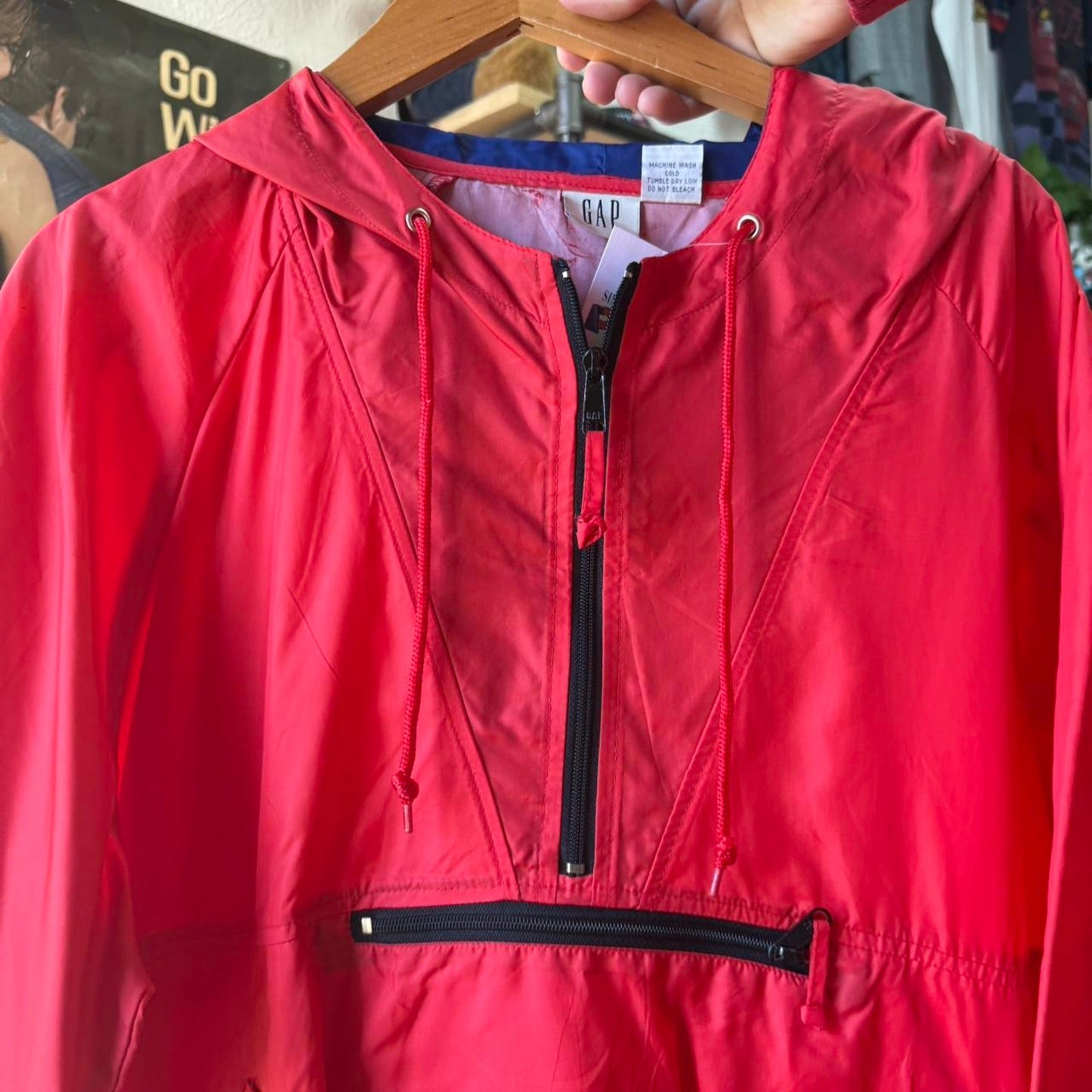 Vintage 90s Gap Windbreaker Anorak Jacket - Medium